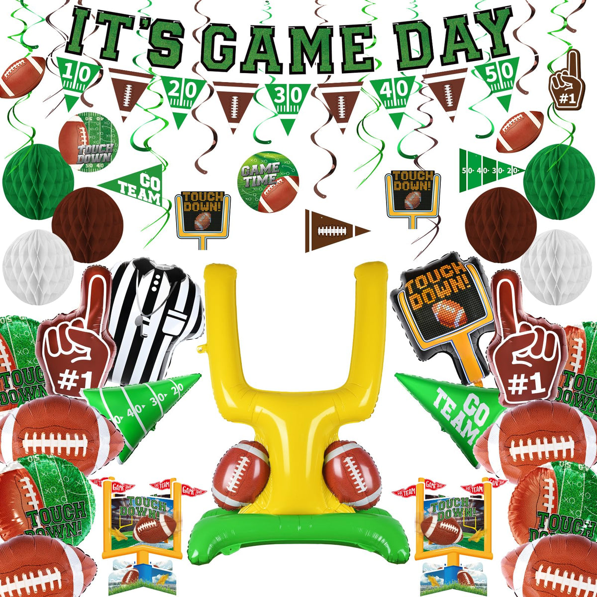 Football Party Decorations Kit Tailgate Football Birthday - Gatherfun Official Imagery - 1