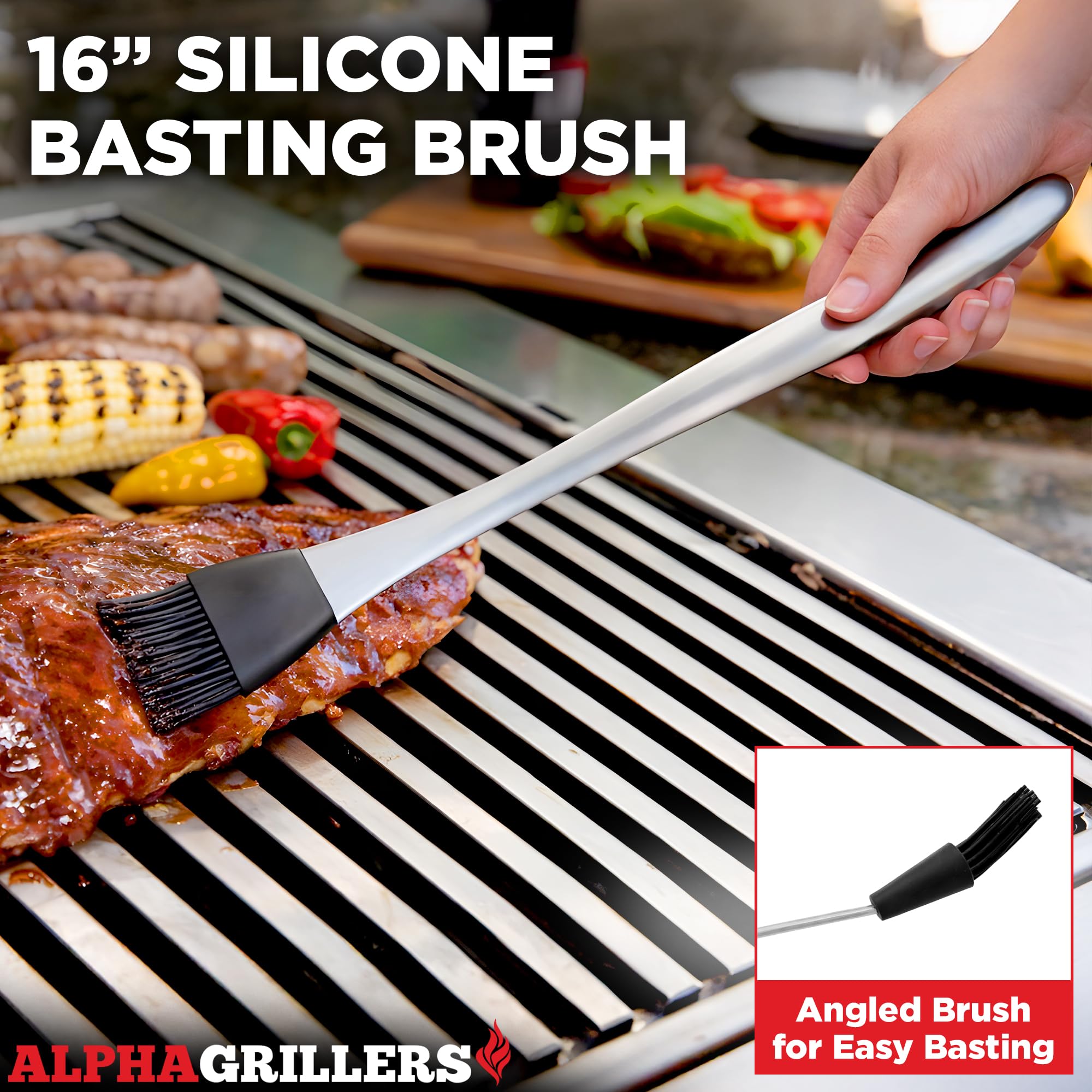 Alpha Grillers Grill Tools Set, BBQ & Grilling Accessories Outdoo - Alpha Grillers Official Product View 6