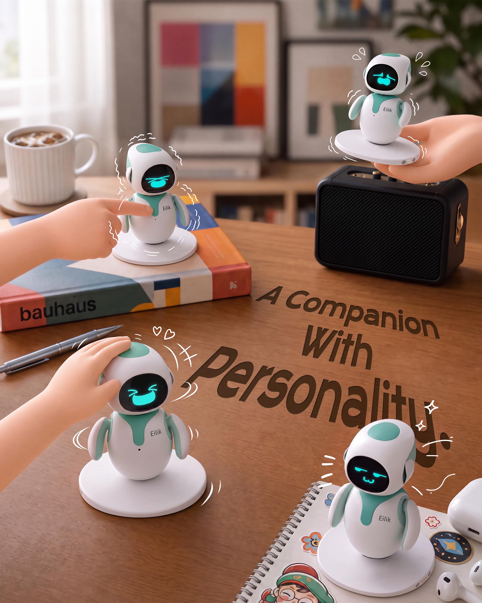 ENERGIZE LAB Eilik –Your Desktop Companion Full of Personality wi by ENERGIZE LAB - Angle View 3