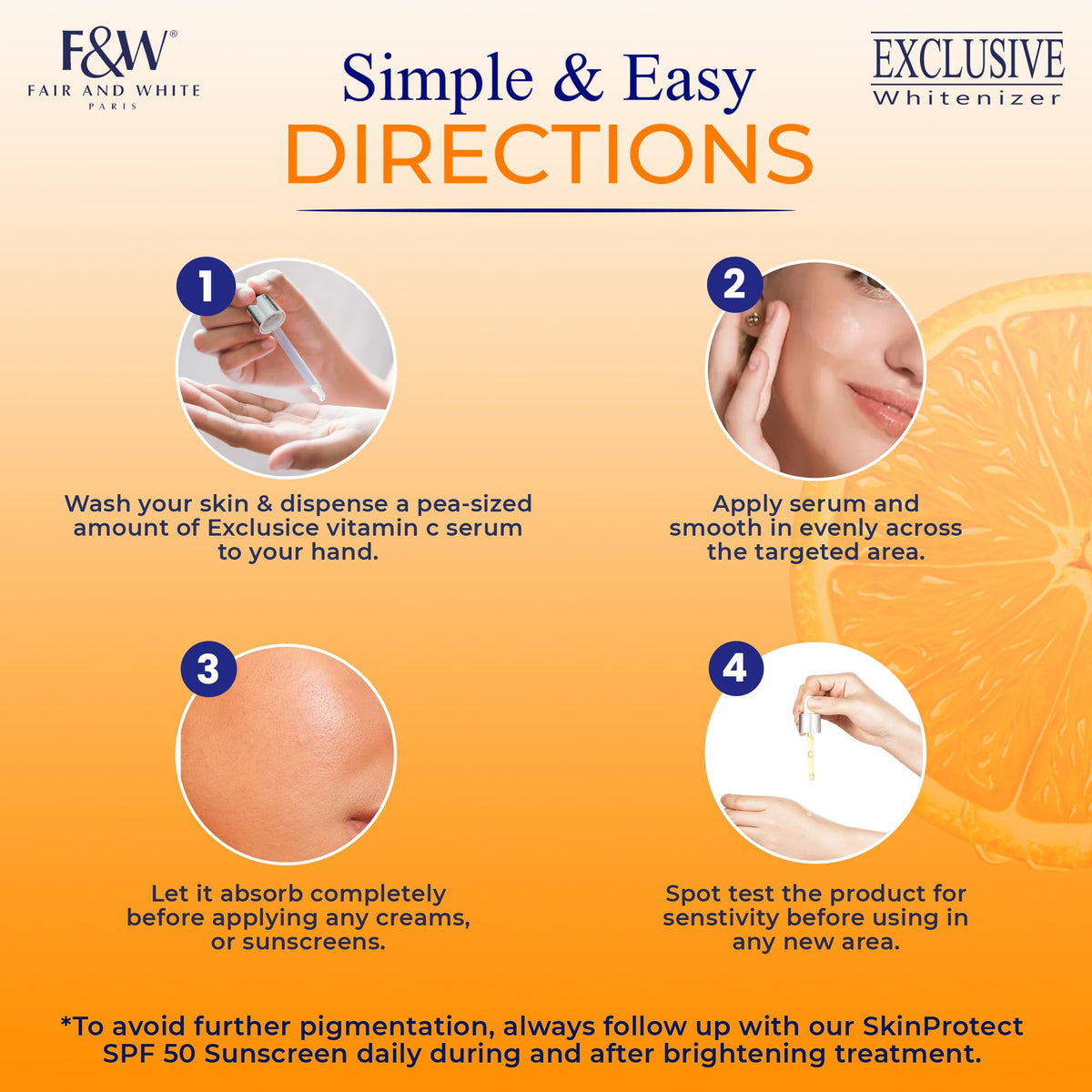 Fair White Exclusive Vitamin C Serum 30 ml 1 fl oz Skin - F&W Official Imagery - 6