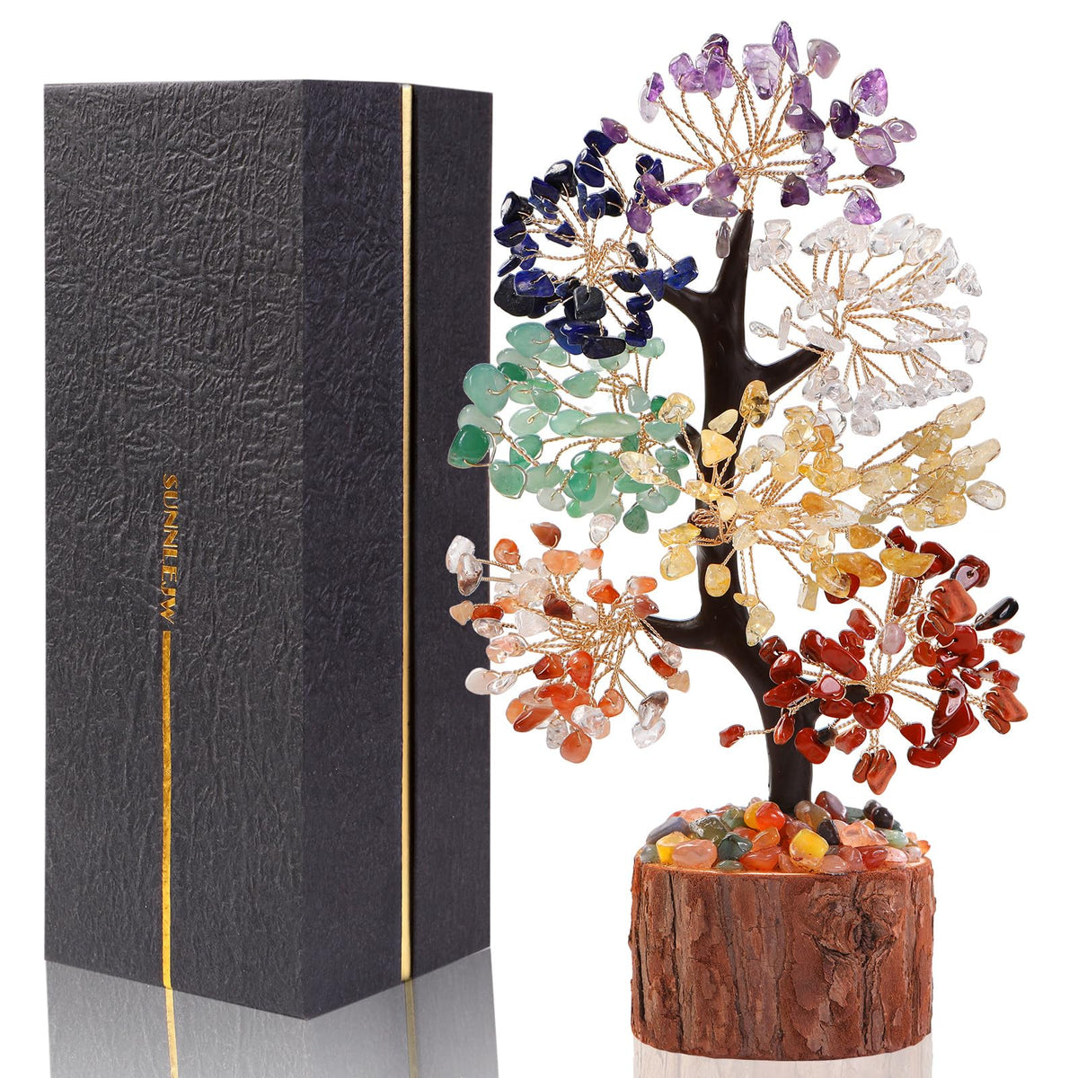 7 Chakra Crystal Tree of Life Handmade Birthday Gifts for - Sunnlejw Official Imagery - 1