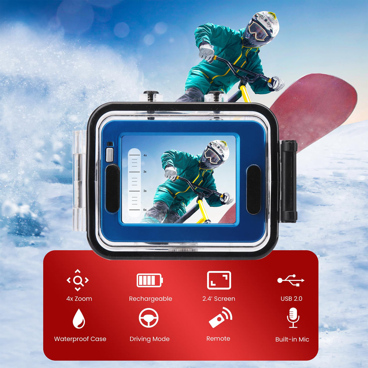 Pyle Gear Pro Sports Action Camera - Pyle Official Imagery - 4