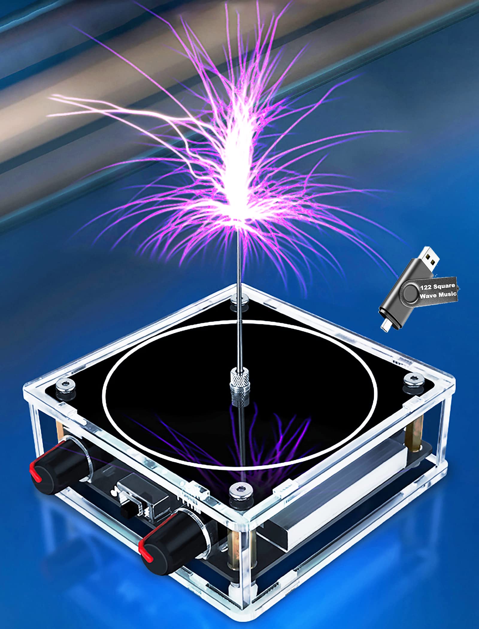 Koyzsen Music Tesla Coil Touchable Artificial Lightning Arc Plasma Loudspeaker D - Koyzsen Official Product View 1