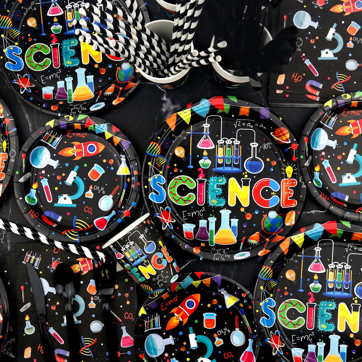 Science Party Supplies Includes Happy Birthday Banners - Ywediim Official Imagery - 7