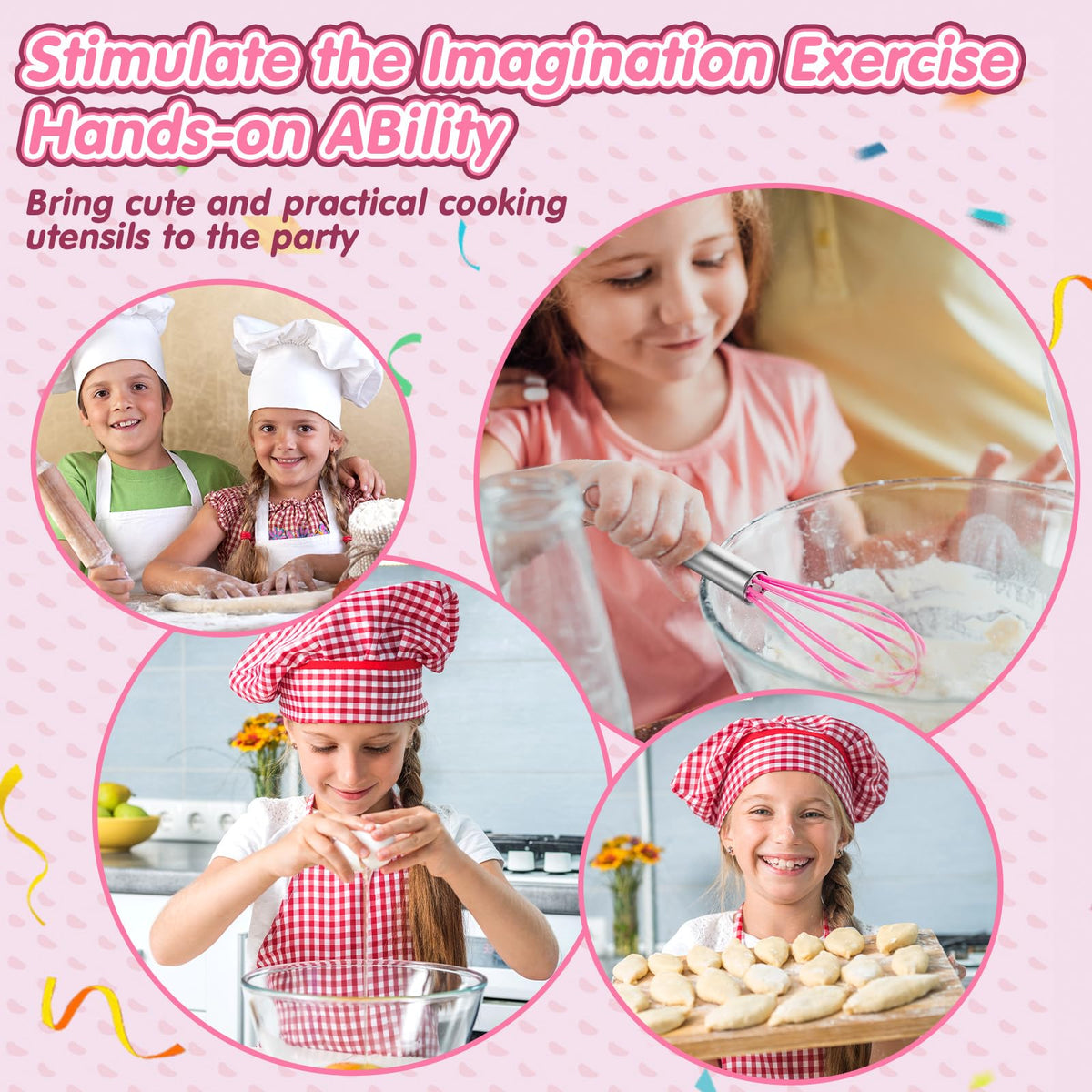 RoundFunny 24 Pcs Cooking Party Favor for Kid Mini Baking - RoundFunny Official Imagery - 6