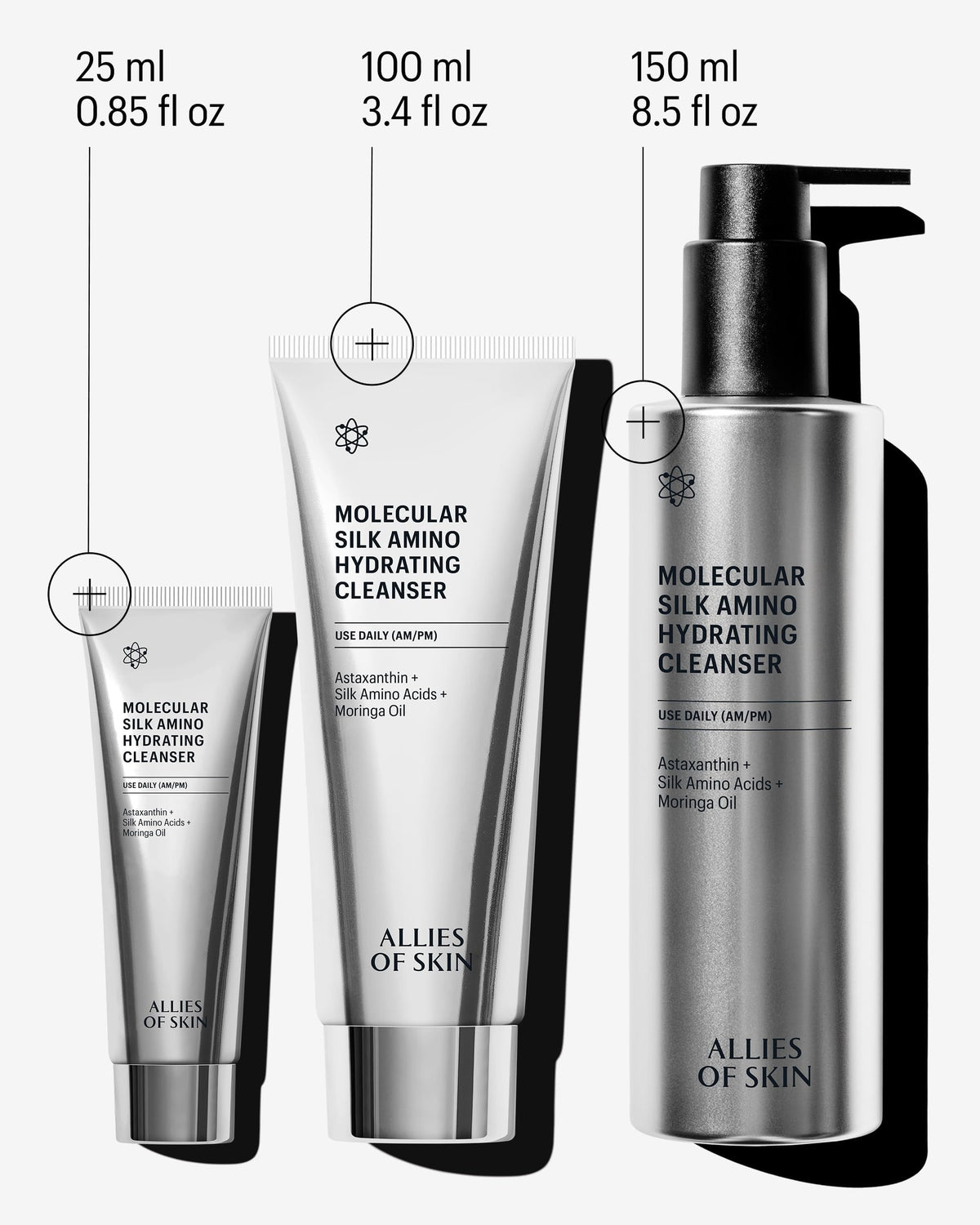 Allies of Skin Hydrating Silk Amino Face Cleanser 3 4 Fl Oz - Allies of Skin Official Imagery - 7