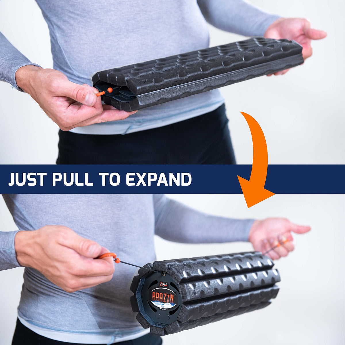 Brazyn Morph Foam Roller Collapsible Travel Foam Roller for - Brazyn Official Imagery - 7