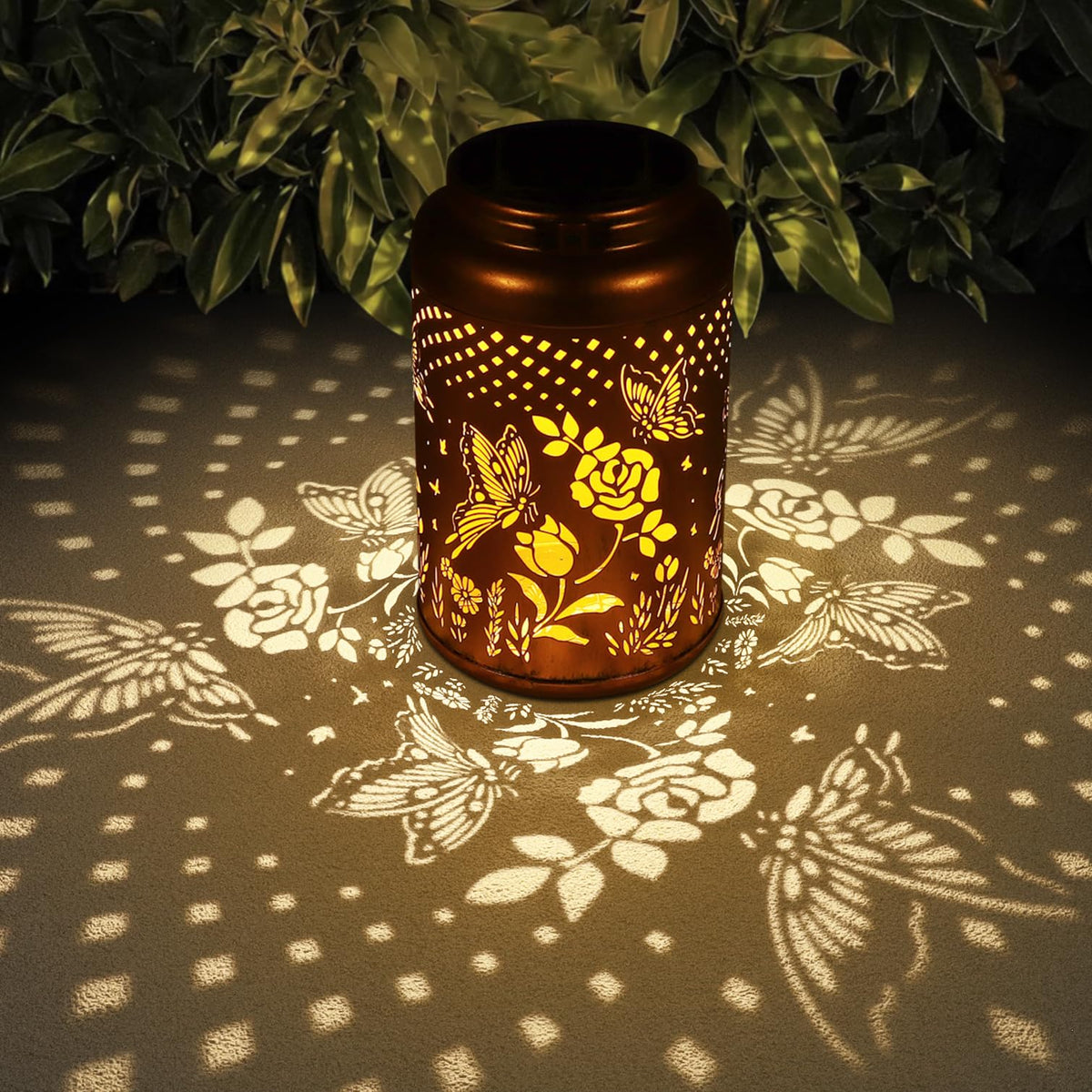 Rose Butterfly Decoration Solar Lanterns Outdoor Waterproof - Tepaken Official Imagery - 2