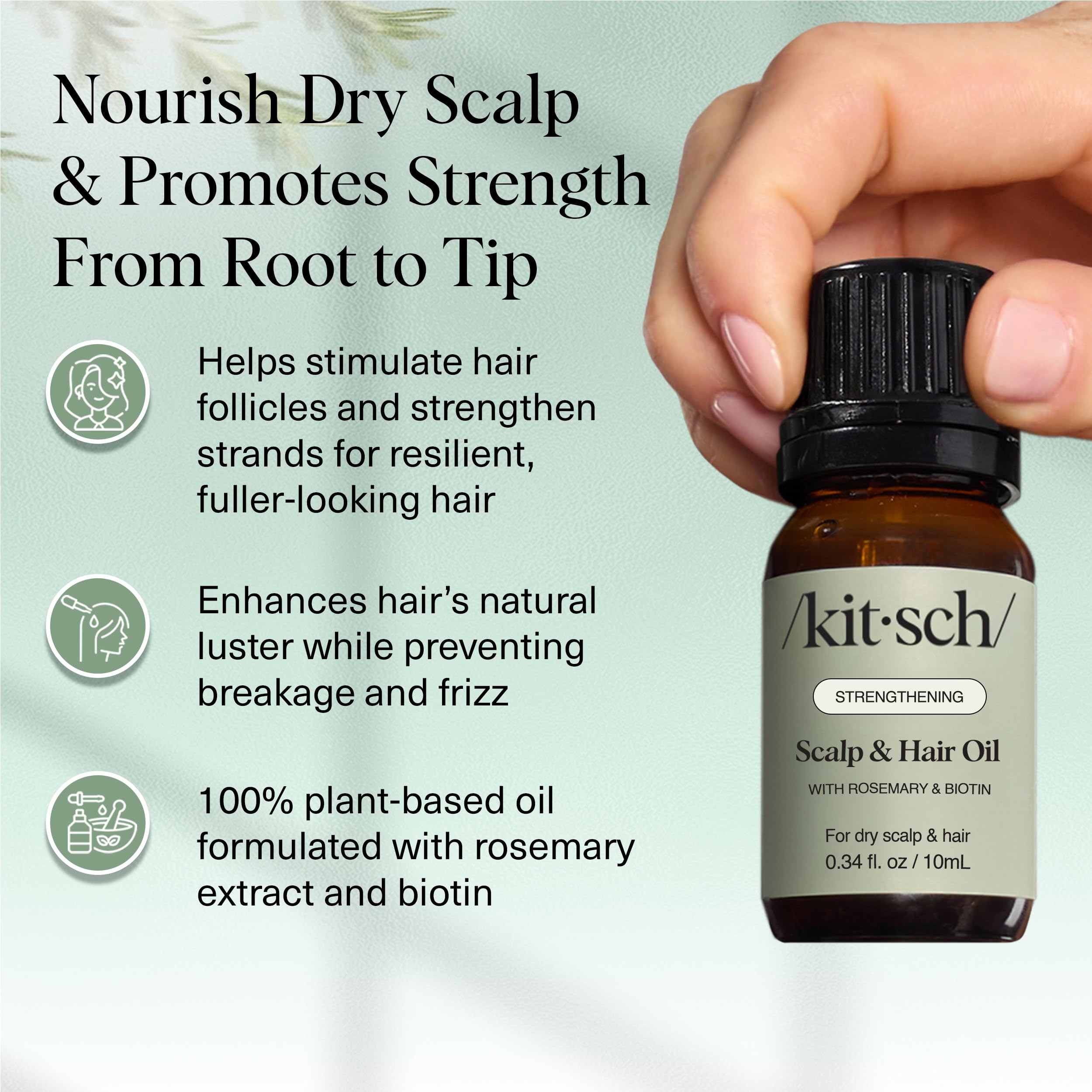 Elefair Tech Kitsch Rosemary Oil for Hair Growth - With Castor Oil & Biotin & Jojoba - Elefair Tech Official Product View 4