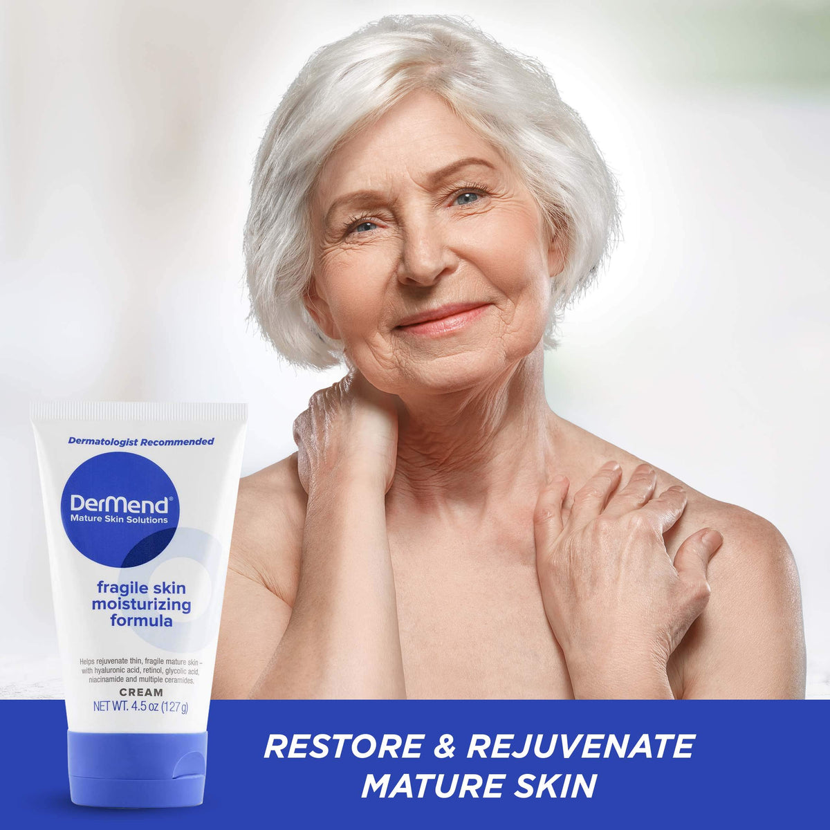 DerMend Fragile Skin Moisturizer 4 5 oz - Dermend Official Imagery - 7