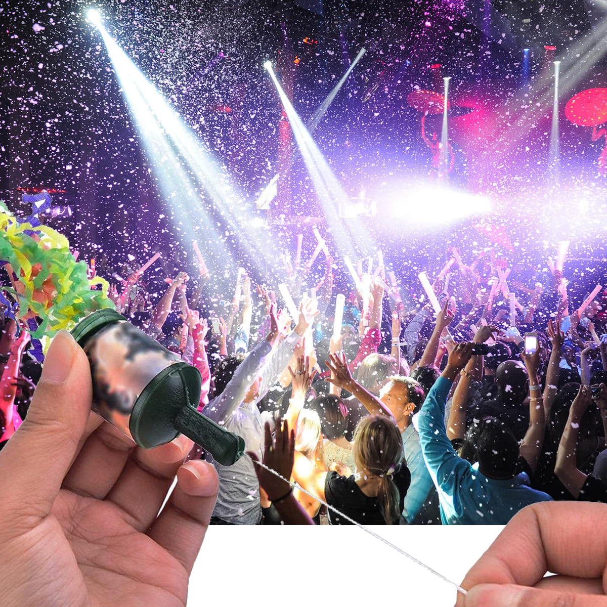 50Pcs Mini Confetti Party Poppers for Wedding Birthday - kekafu Official Imagery - 6