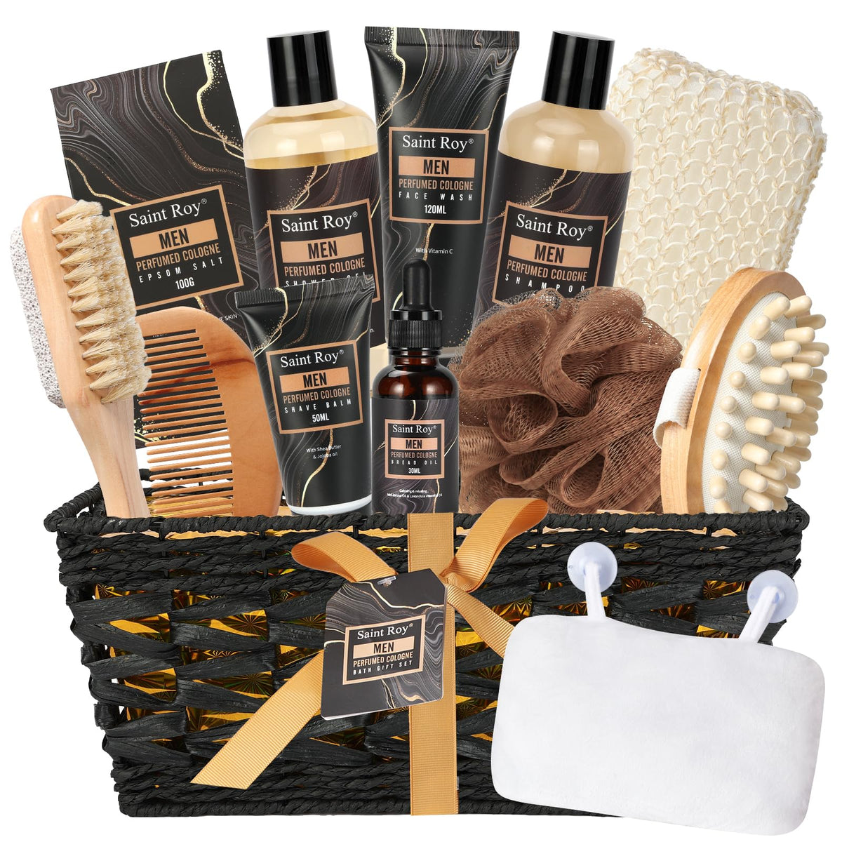 Bath Body Gift Set for Men Father s Day Gifts Beard Grooming - Saint Roy Official Imagery - 2