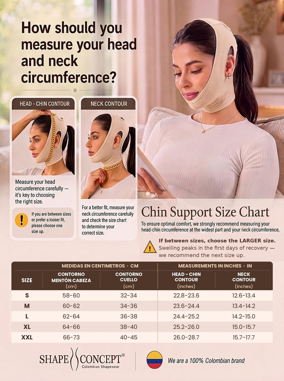 301 Chin Strap Support Band Neck Face High Compression - SHAPE CONCEPT Official Imagery - 4