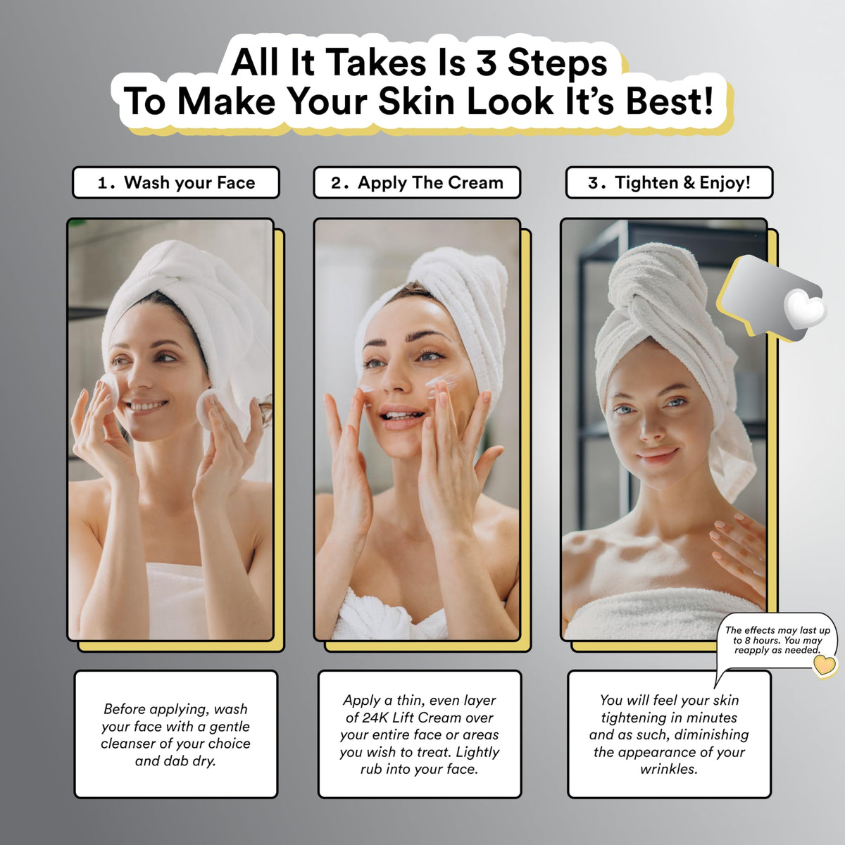 24k Gold Firming Face Cream Tightening Moisturizer for Face - NuOrganic Cosmetics Official Imagery - 7