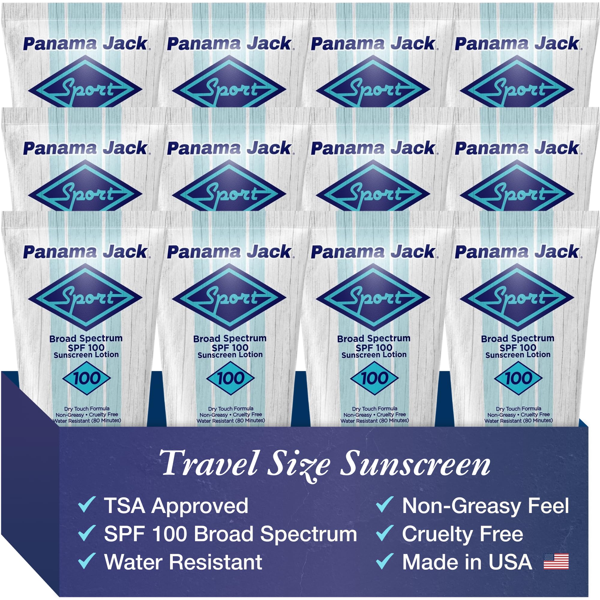 Panama Jack Sport Sunscreen Lotion - SPF 100, Broad Spectrum UVA/ - Panama Jack Official Product View 9