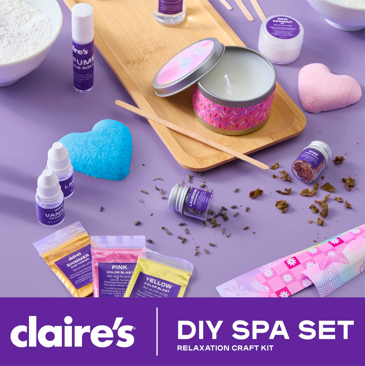 Claire s DIY Bath Bomb Scented Candle Making Set 32 Piece - Claire's Official Imagery - 3