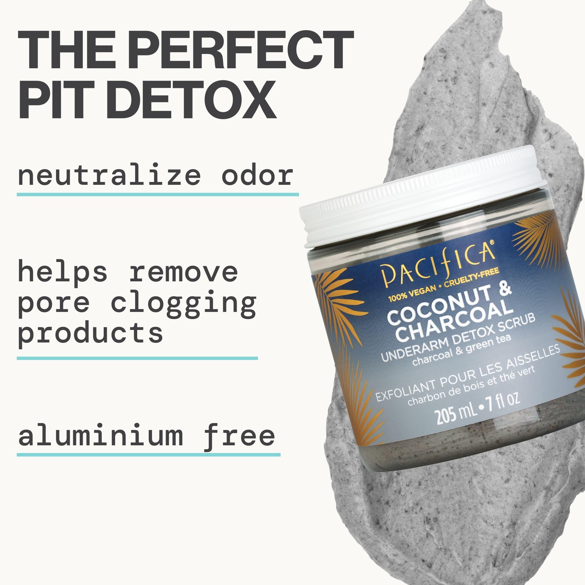 Pacifica Underarm Body Scrub - Armpit Detox Coconut & Charcoal Deodor - Pacifica Official Product View 6