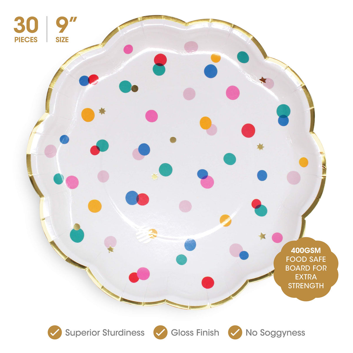 Premium Pink and Gold Party Plates Set - The Joy Bazaar Official Imagery - 4