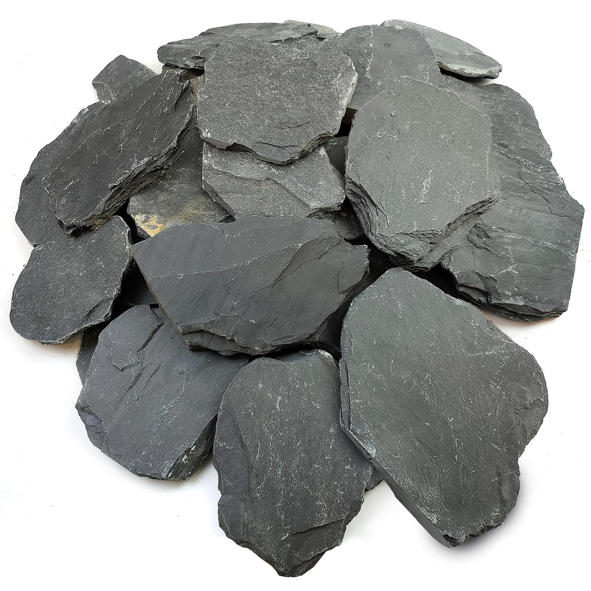 Slate Rock for Aquarium 5 7 Inch Polished Natural Stone - YISZM Official Imagery - 1