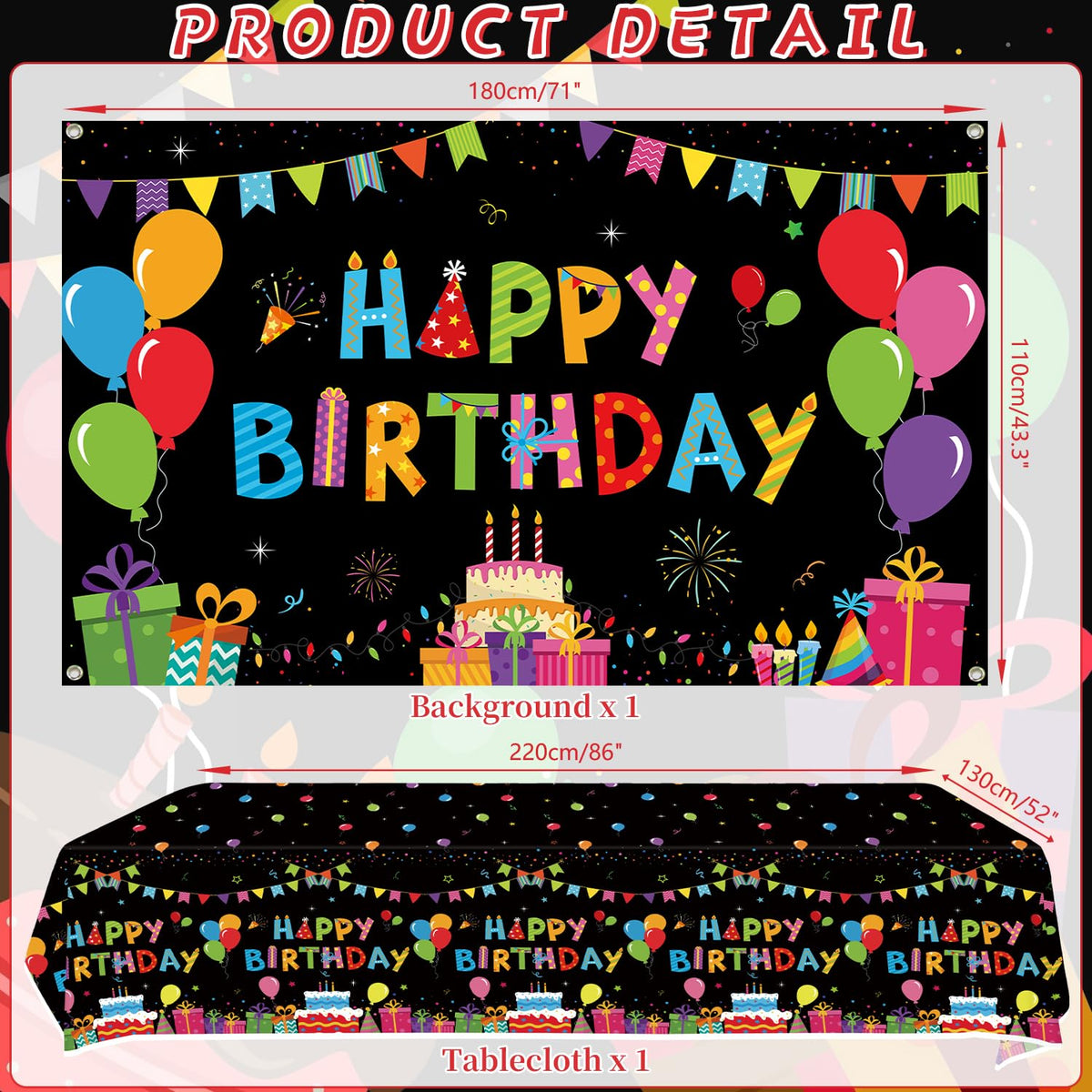 Colorful Black Party Decorations - Obussgar Official Imagery - 4