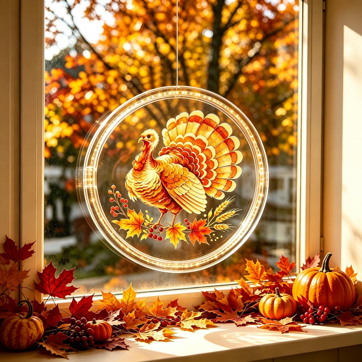 3 Pack Rechargeable Fall Decor Window Lights 4 6 12H Timer - YTKIH Official Imagery - 6