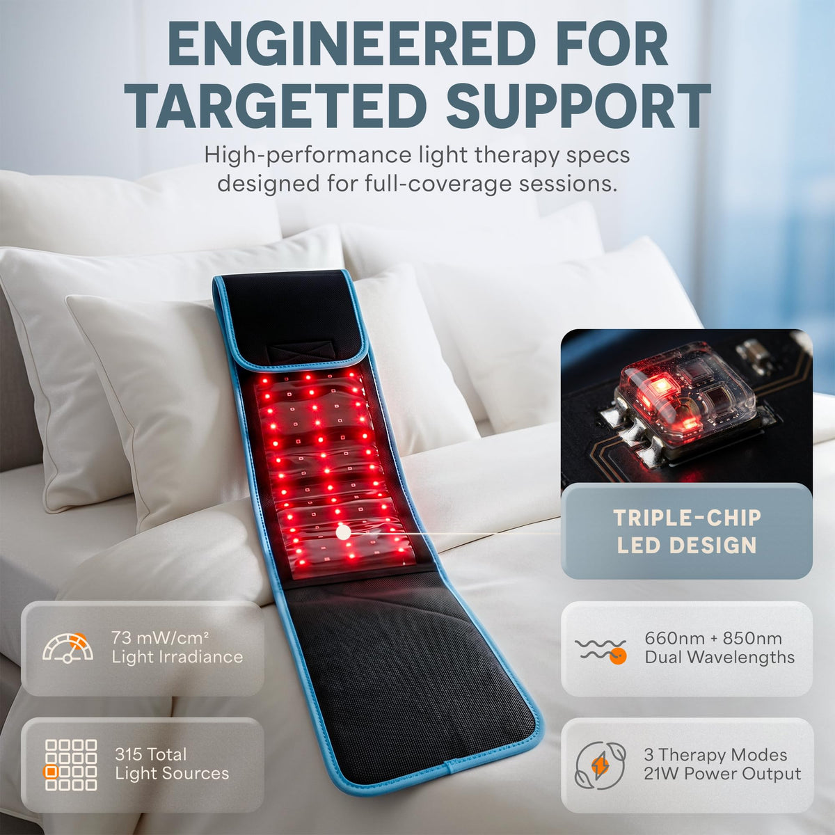 Lifepro Allevared Red Light Therapy Belt 105 Triple Chip LED - Premium Selection Official Imagery - 6