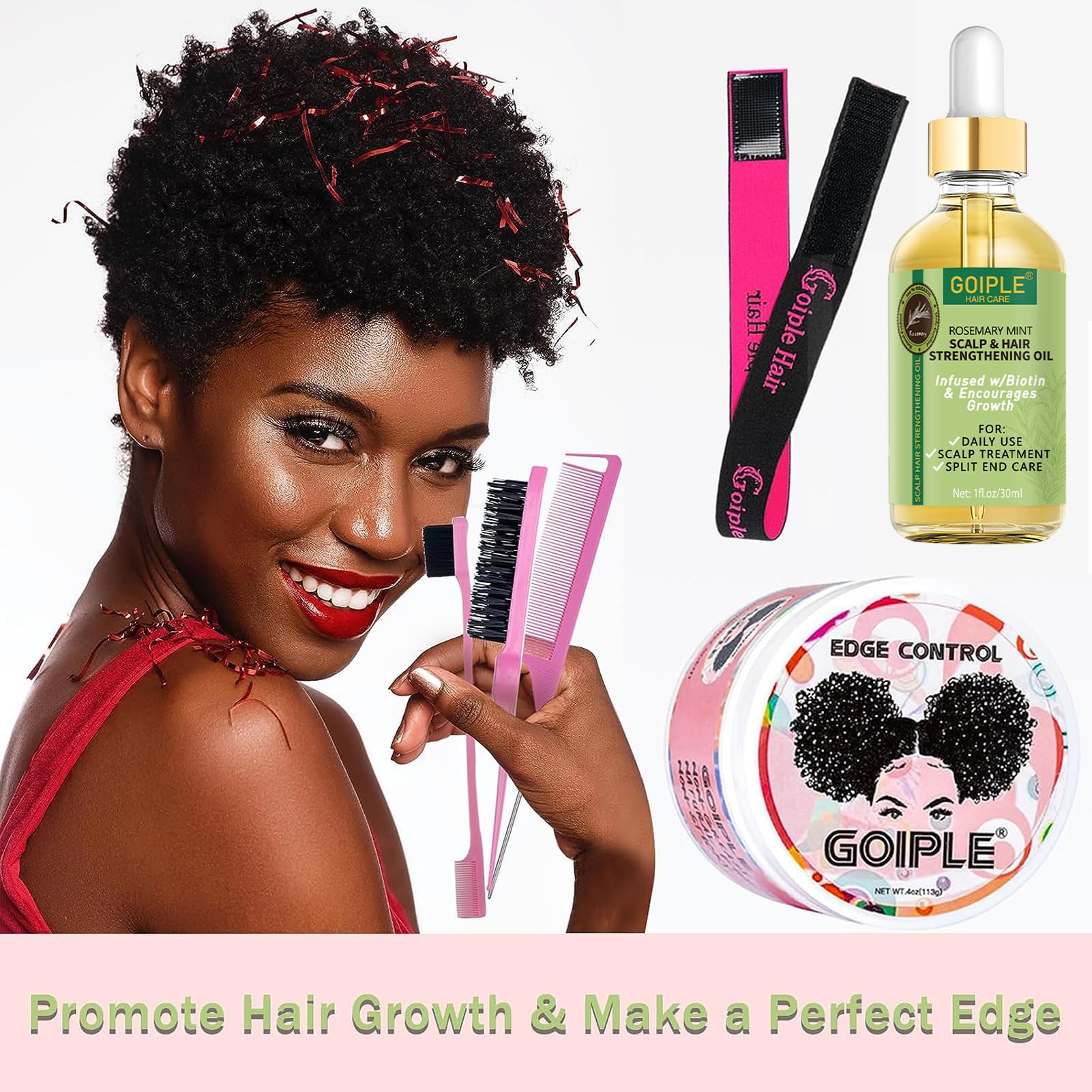 WOZUTUNT Edge Control Wax, Hair Styling Product, Strong Hold Non - greasy Edge - WOZUTUNT Official Product View 7