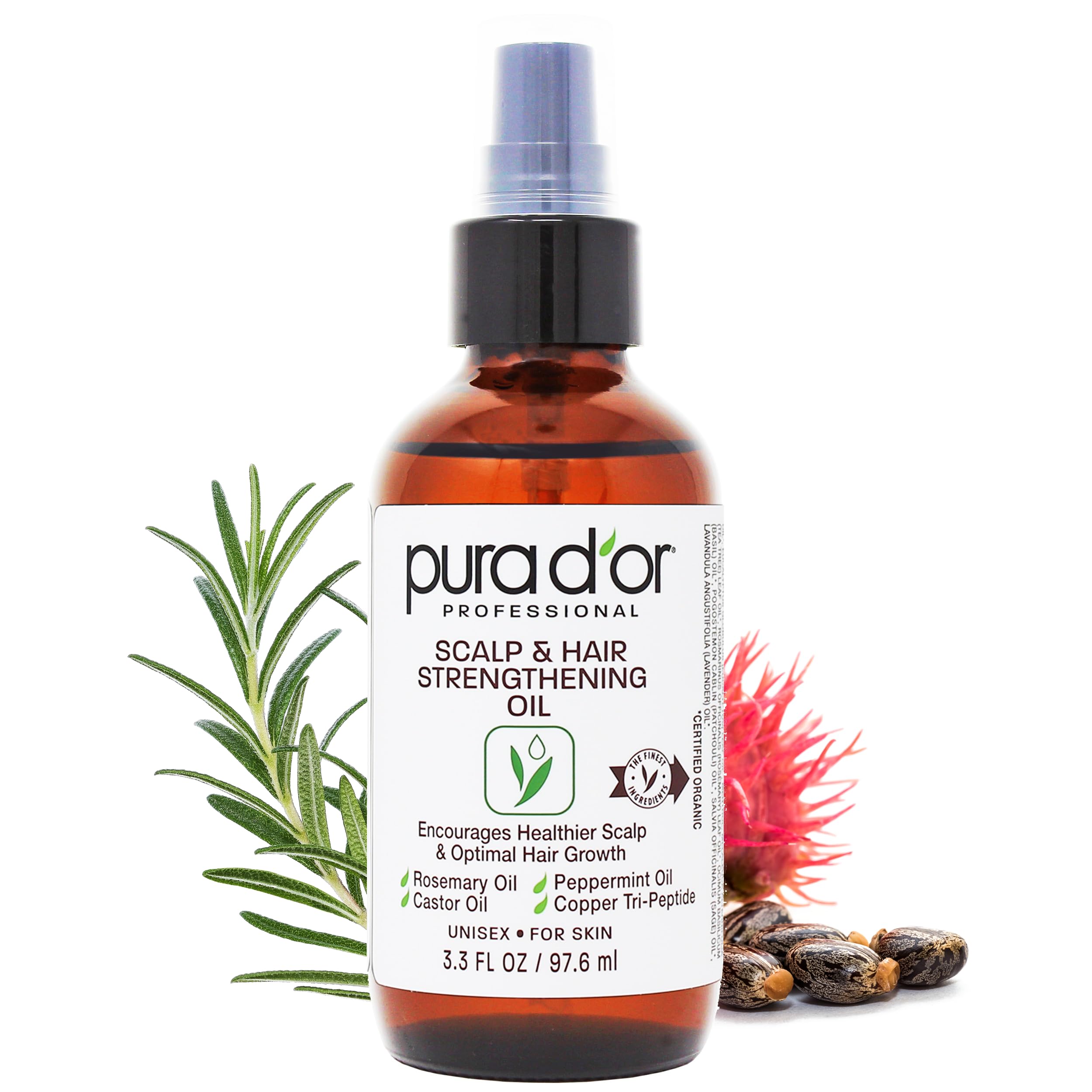 PURA D'OR Hair Thinning Therapy Energizing Scalp Serum w - Copper Tripeptide & - PURA D'OR Official Product View 9