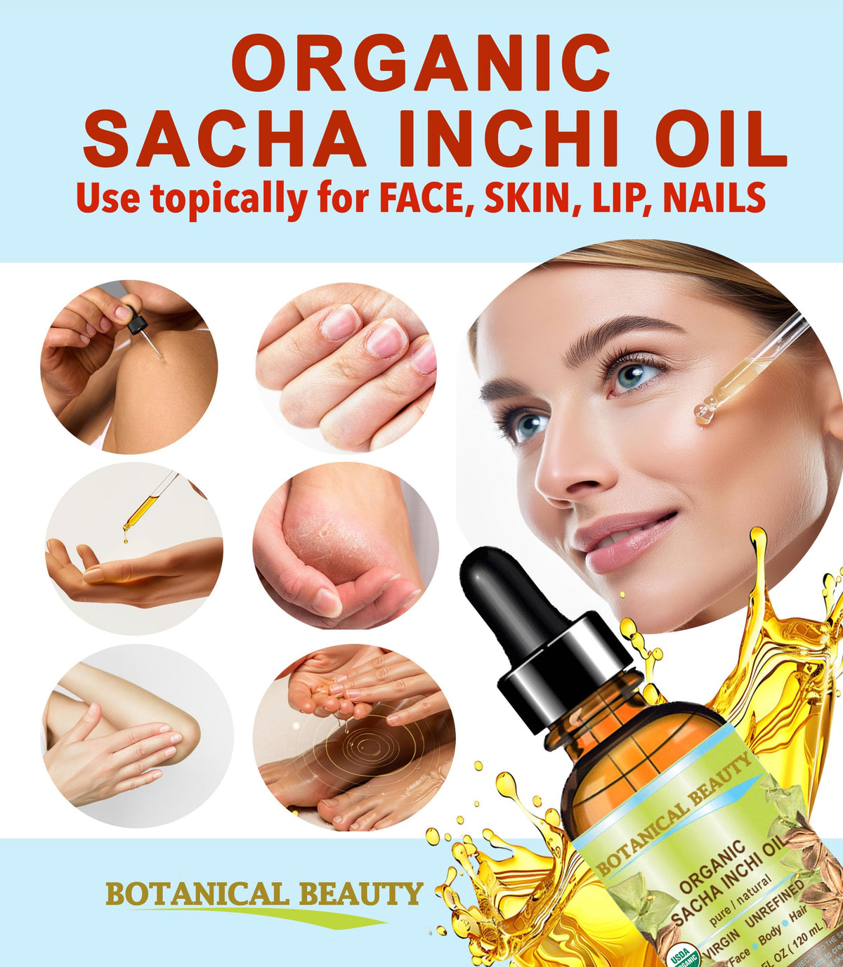 Botanical Beauty Organic SACHA INCHI OIL 100 Natural Pure - Botanical Beauty Official Imagery - 8