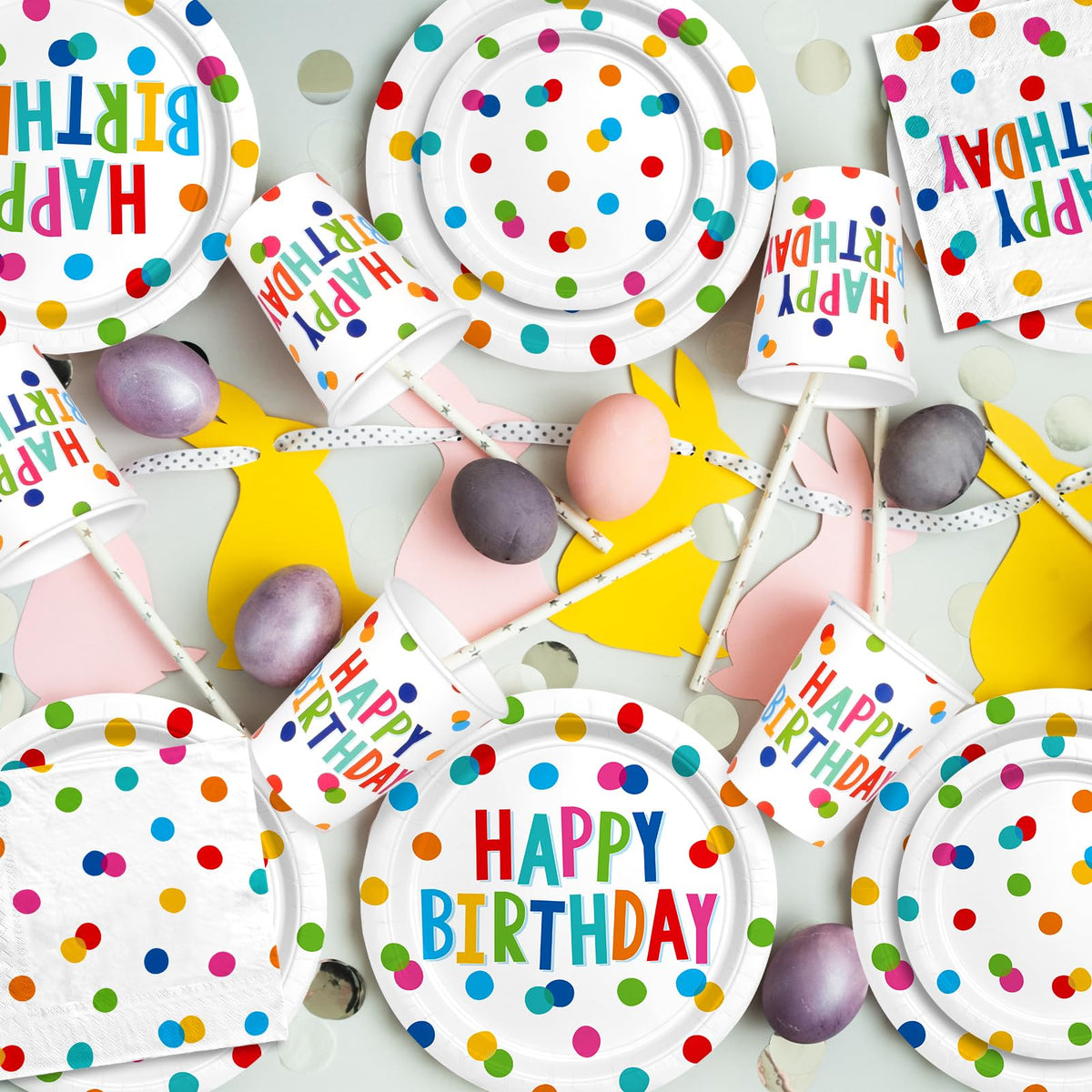 Happy Birthday Decorations Happy Birthday Party Supplies Set - Gatherfun Official Imagery - 4