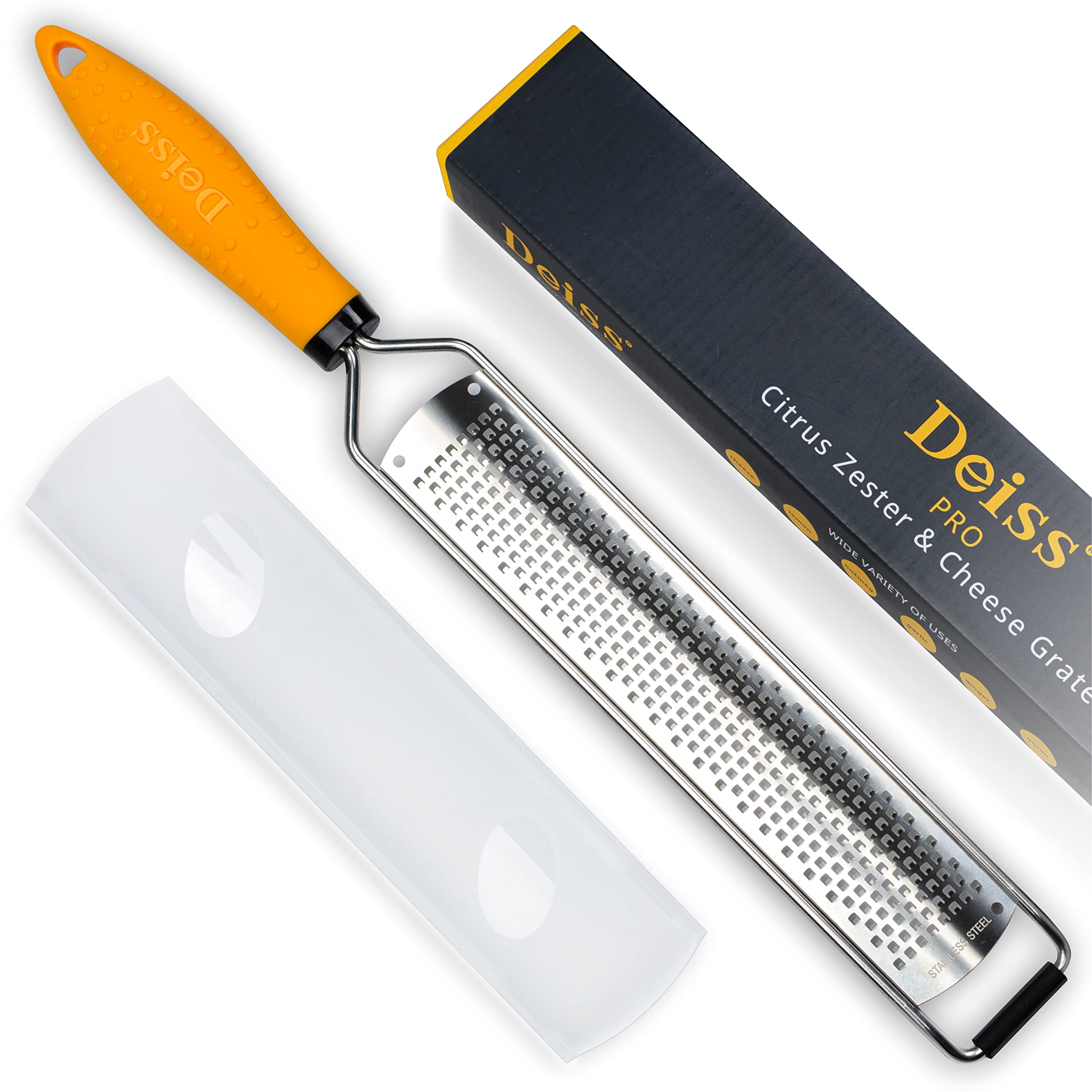 Deiss PRO Lemon Zester & Heavy Duty Grater - Parmesan, Garlic, Nu by Deiss - Angle View 1