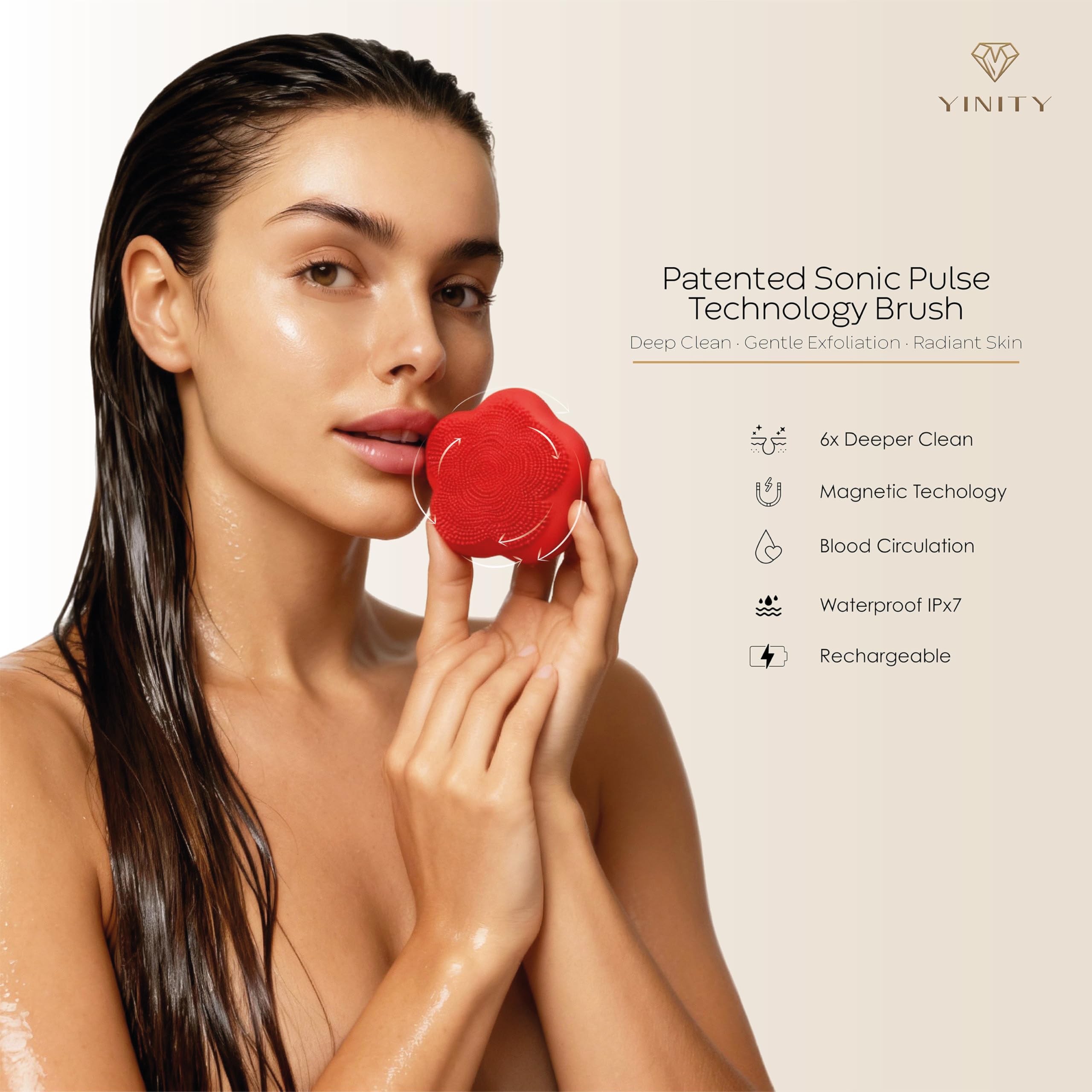 5-Step Korean Anti-Aging Skincare Set + Sonic Brush - YINITY