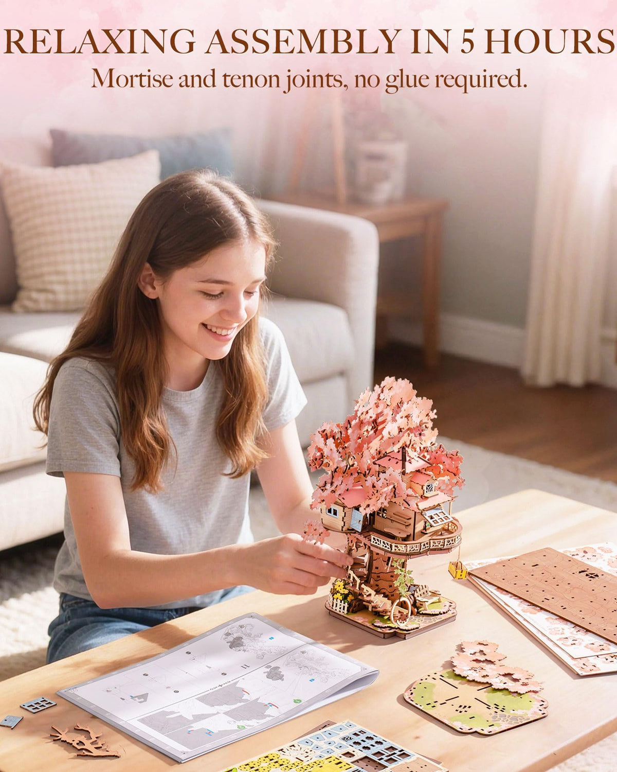 Rolife DIY Miniature House Kits Sakura Tree House 12 3D - Rolife Official Imagery - 5