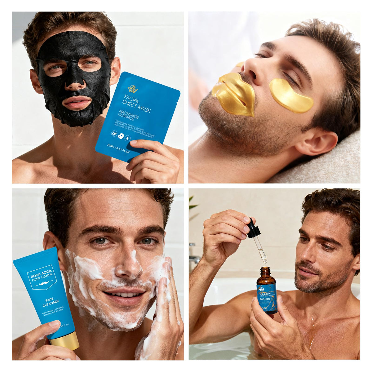 Gifts for Men 30 Pcs Men s Bath and Body Gift Set Skin Care - RA ROSA ACCA Official Imagery - 7