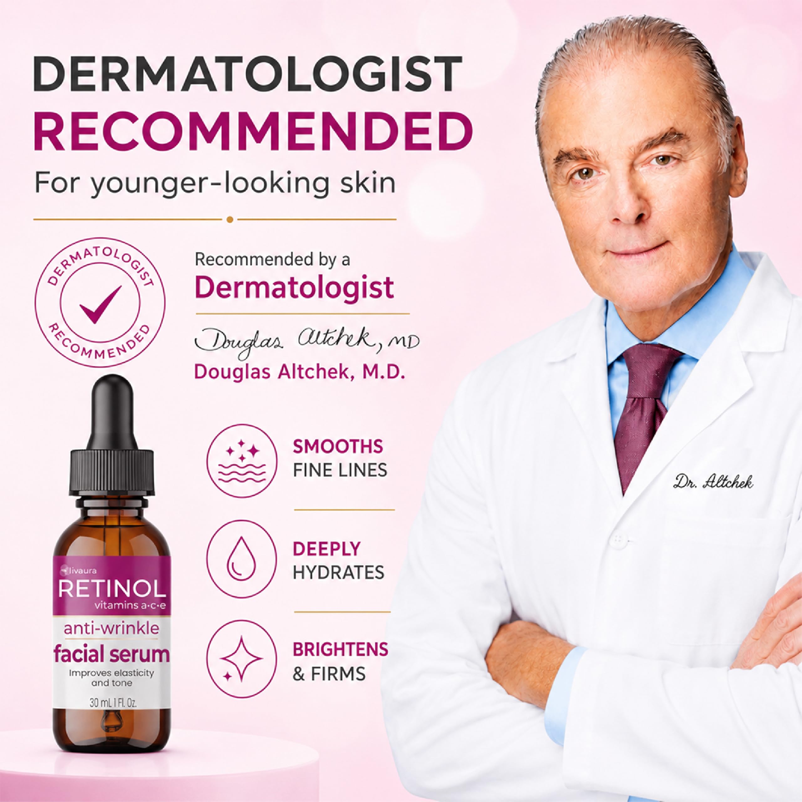 LIVAURA Retinol Face Serum - Anti Aging Serum for Dark Spots - Retinol Official Product View 6