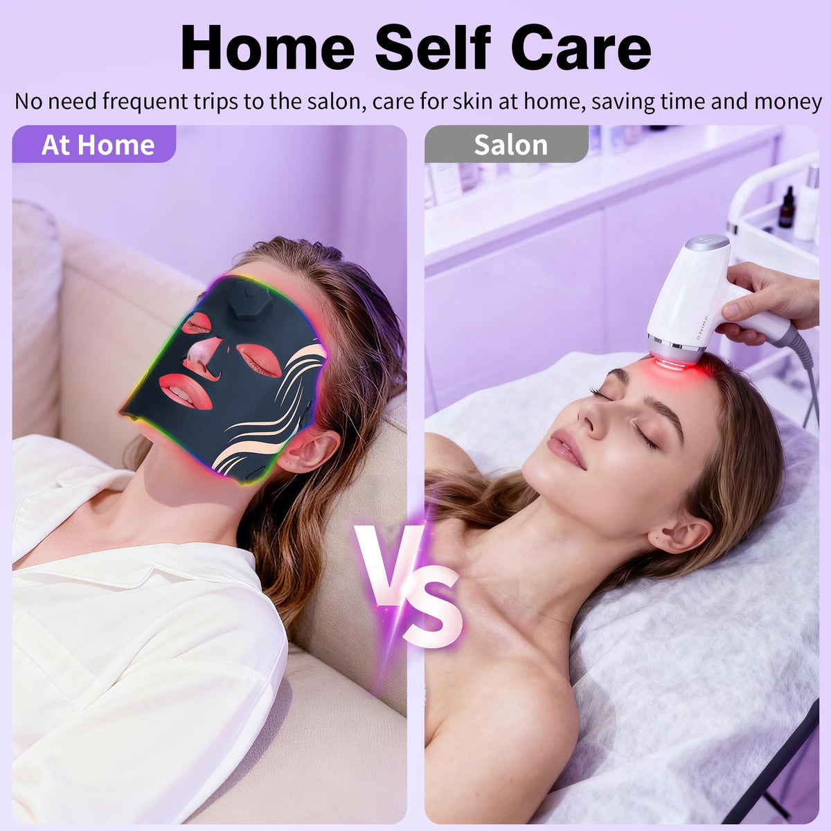 Red Light Therapy Mask for Face Vyaime Rechargeable LED Face - Vyaime Official Imagery - 7