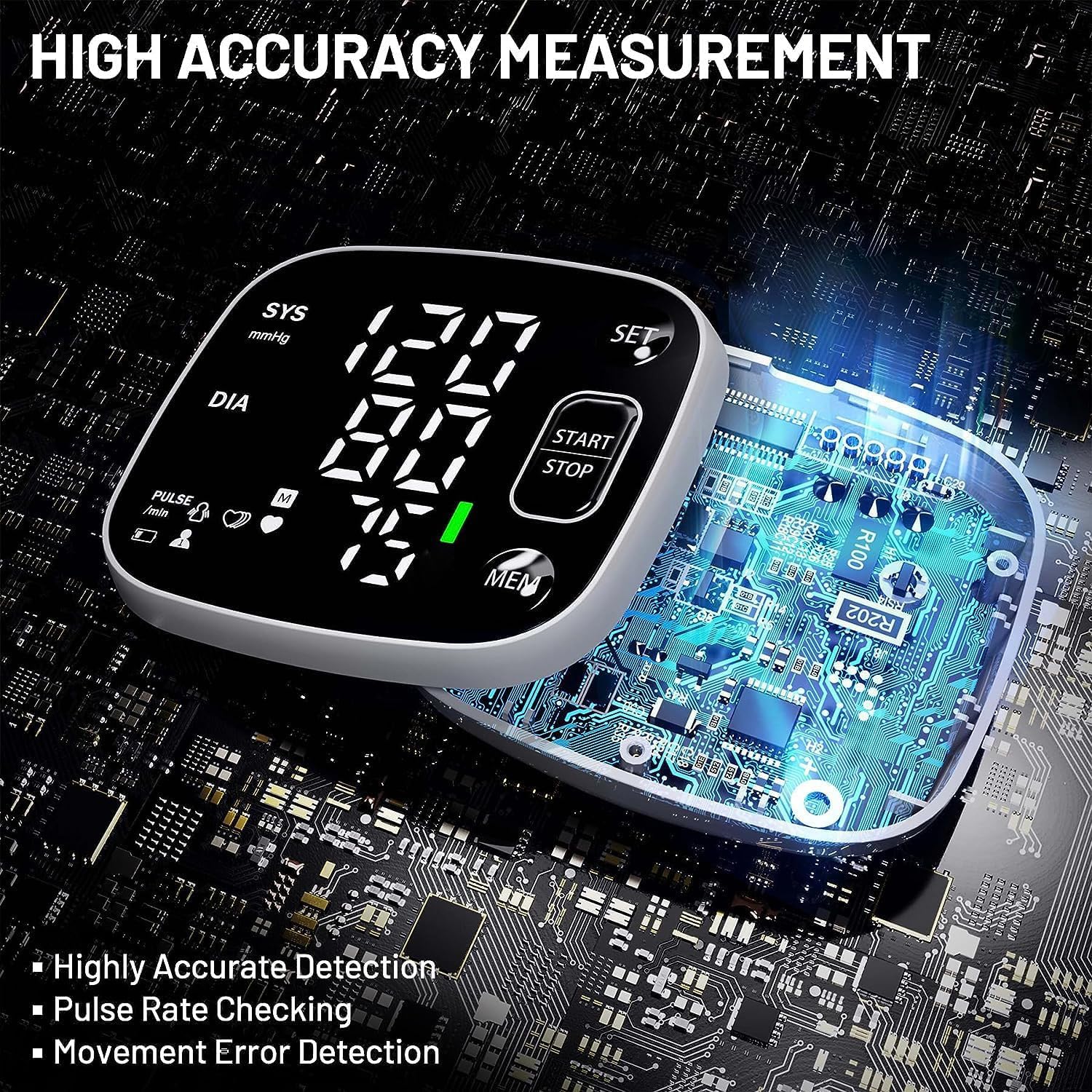 Oklar Wrist Blood Pressure Monitor – FDA Cleared
