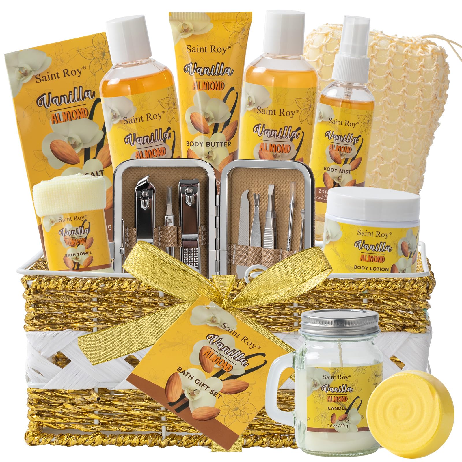 Spa Bath &amp; Body Gifts for Women, Jasmine Peony Spa Gift - Saint Roy