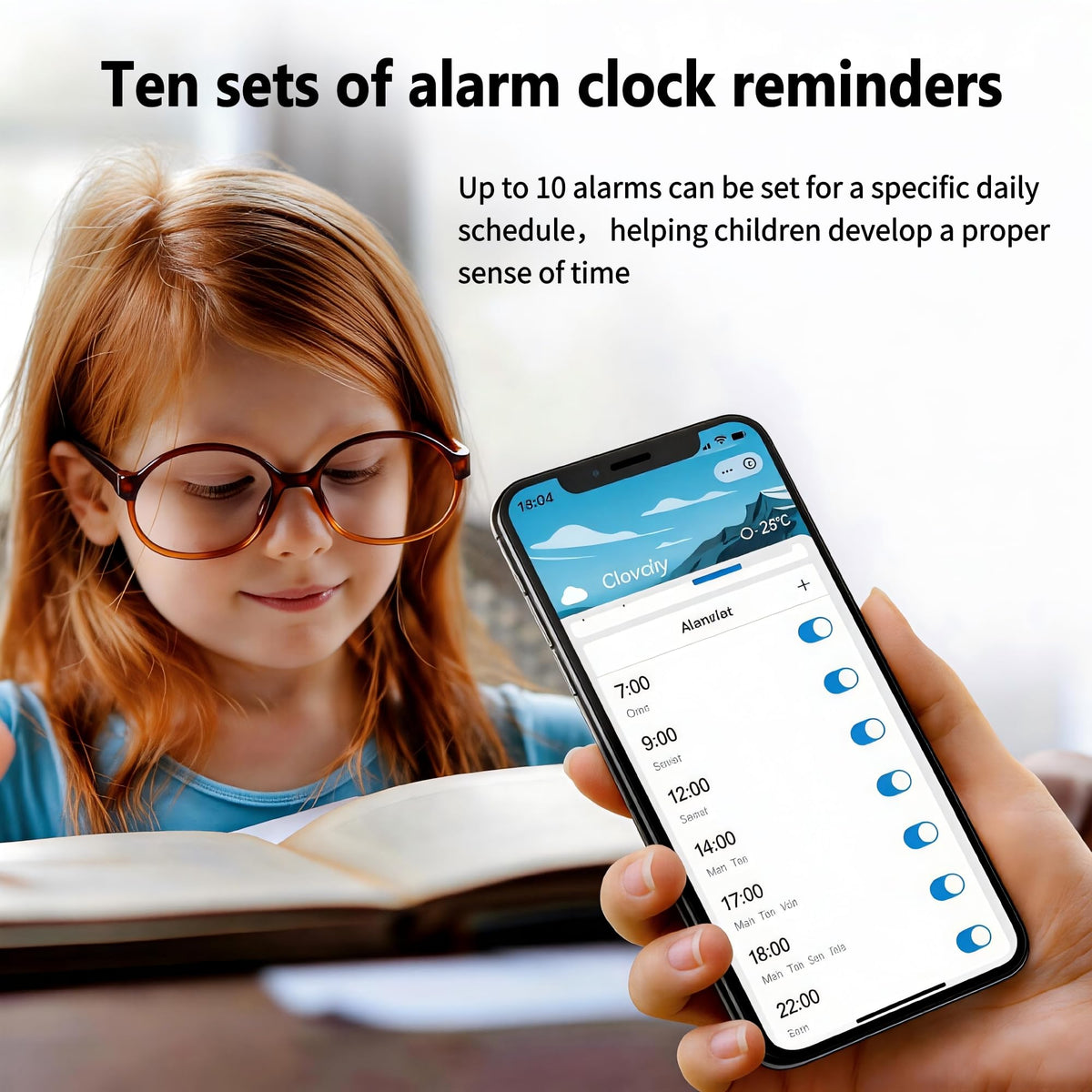 Smart WiFi Alarm Clock with Timer USB 2A 1C Fast Charging - Jinvocloud Official Imagery - 4