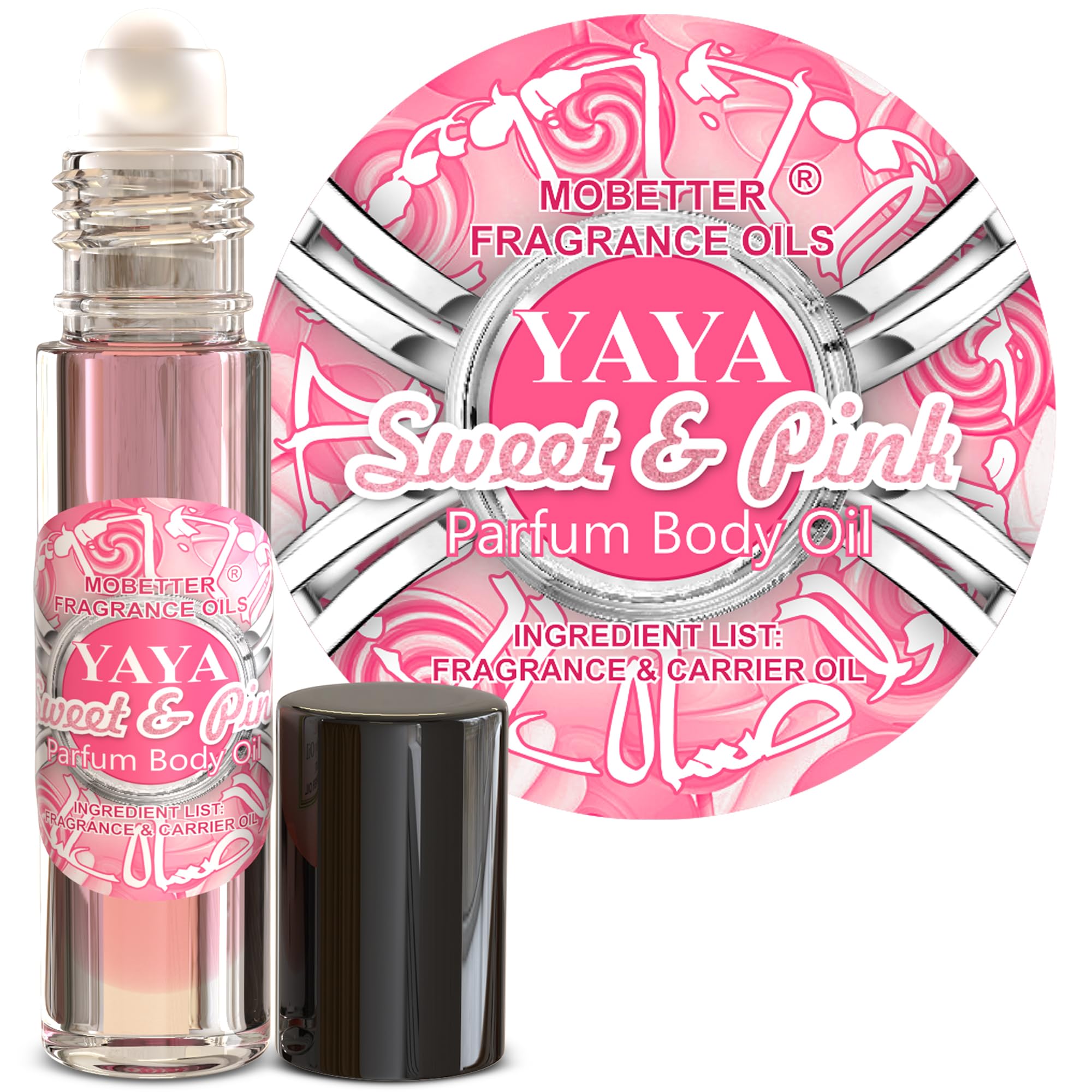 MOBETTER FRAGRANCE OILS YAYA Sweet & Pink Parfum Fragrance Body - Product Imagery