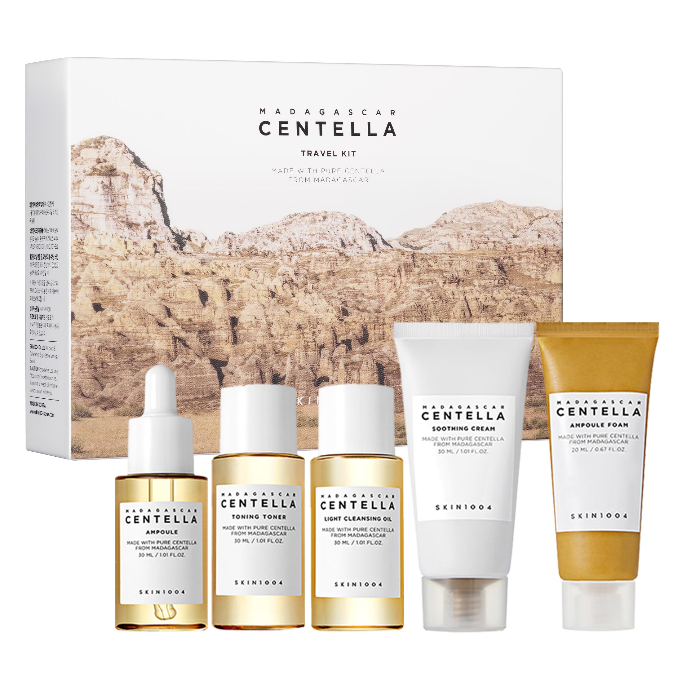 SKIN1004 Centella Travel Kit, Korean Skin Care Set of 5, Travel - SKIN1004
