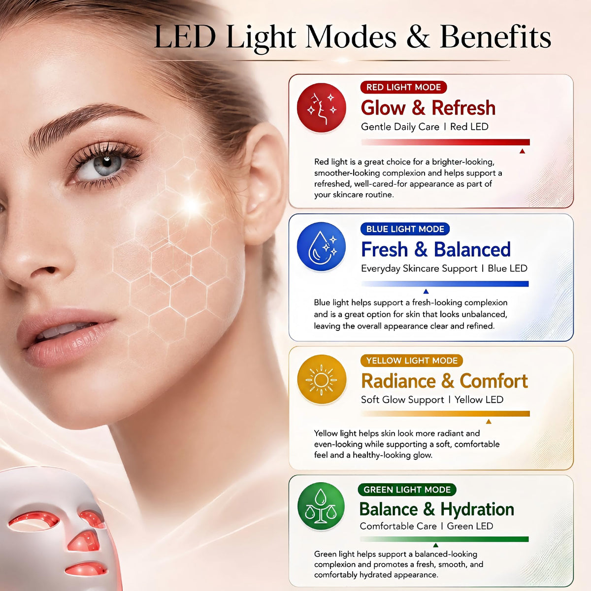 Led Red Light Therapy Mask for Face - Nameiec Official Imagery - 4