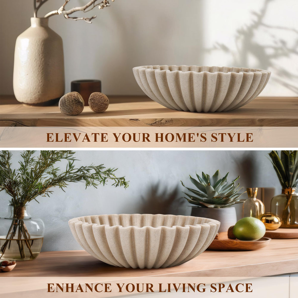 Large Decorative Bowl Modern Handicraft Bowls for Home Decor - YMXYJM Official Imagery - 8