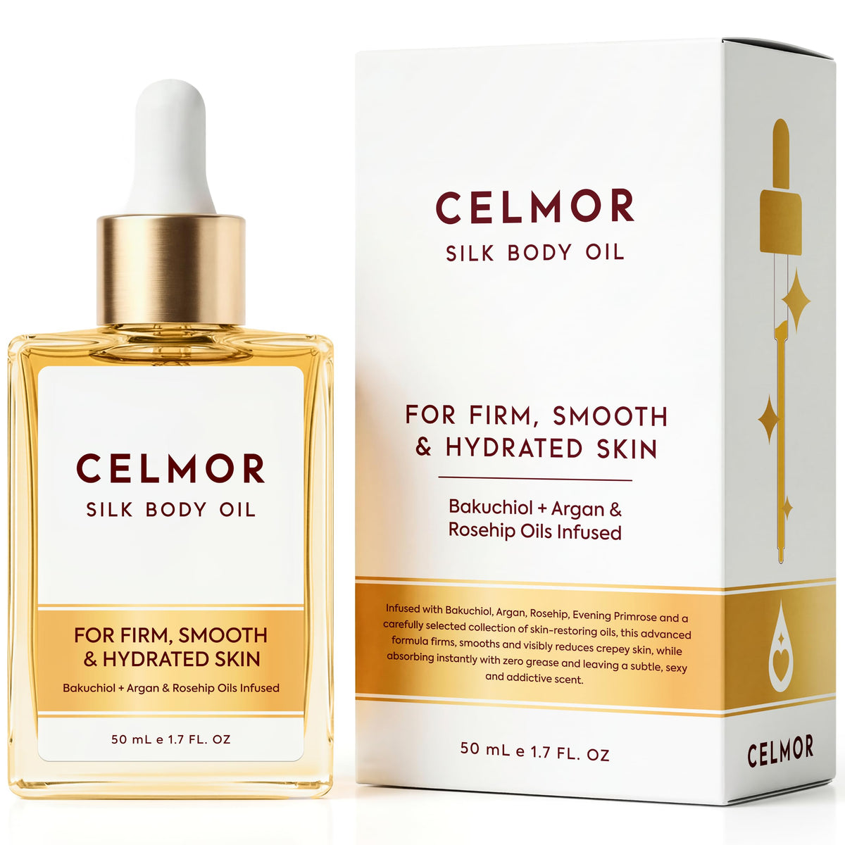 CELMOR Silk Body Oil for Women - CELMOR Official Imagery - 2