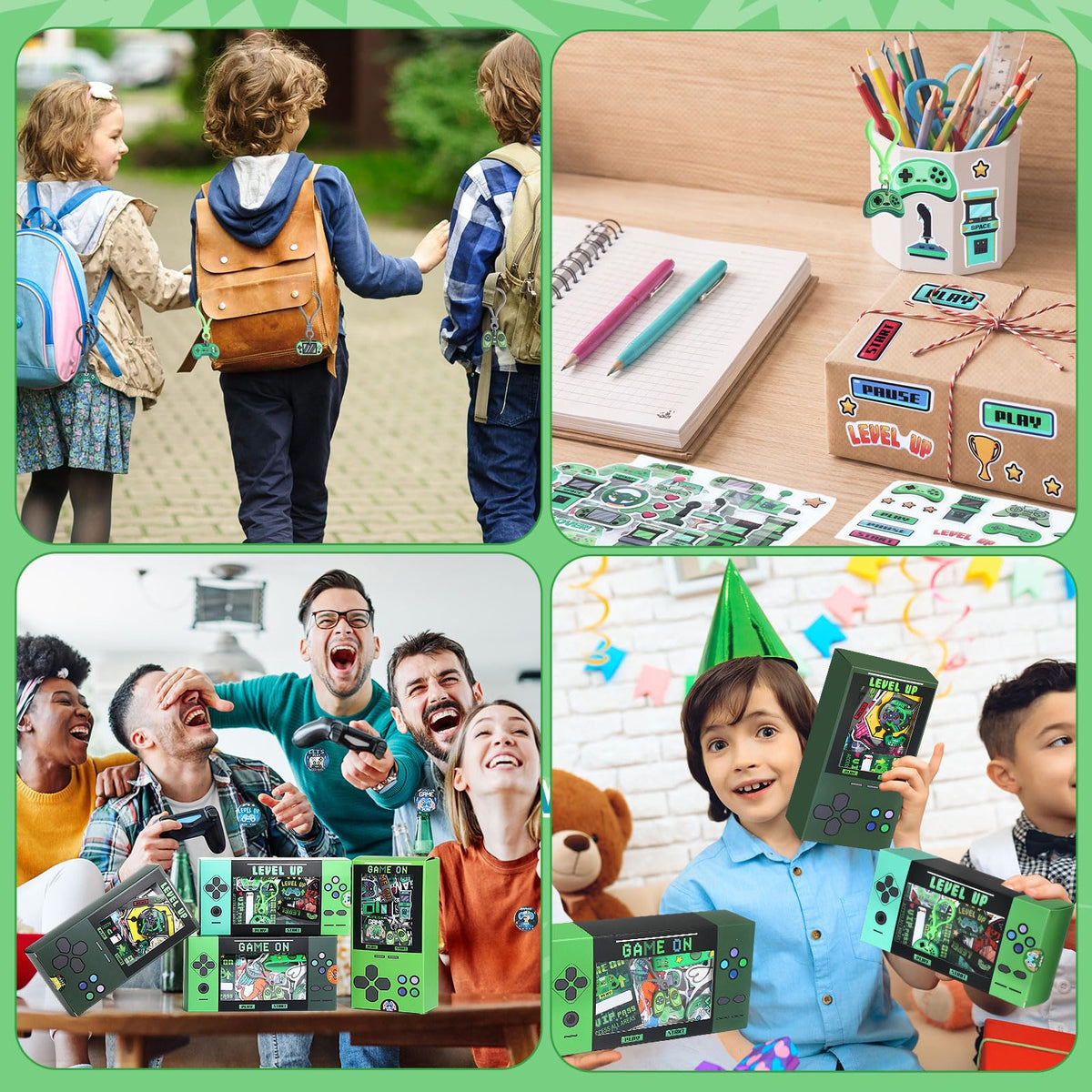 147 Pcs Video Game Party Favors for 12 Kids Gamer Goodie Bag - VercanMonth Official Imagery - 8