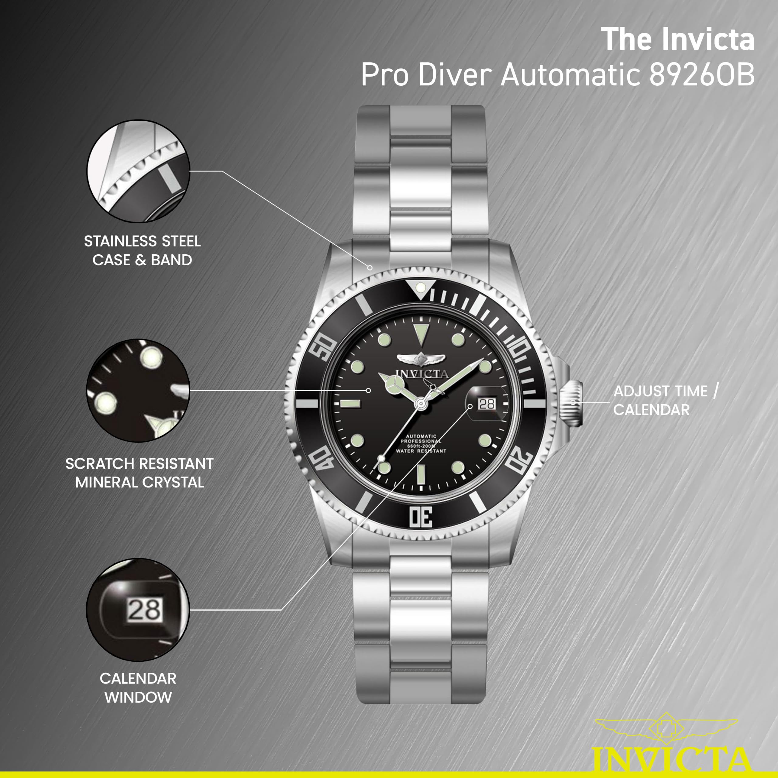 Invicta Men's 5053 Pro Diver Collection Automatic Watch - View 4