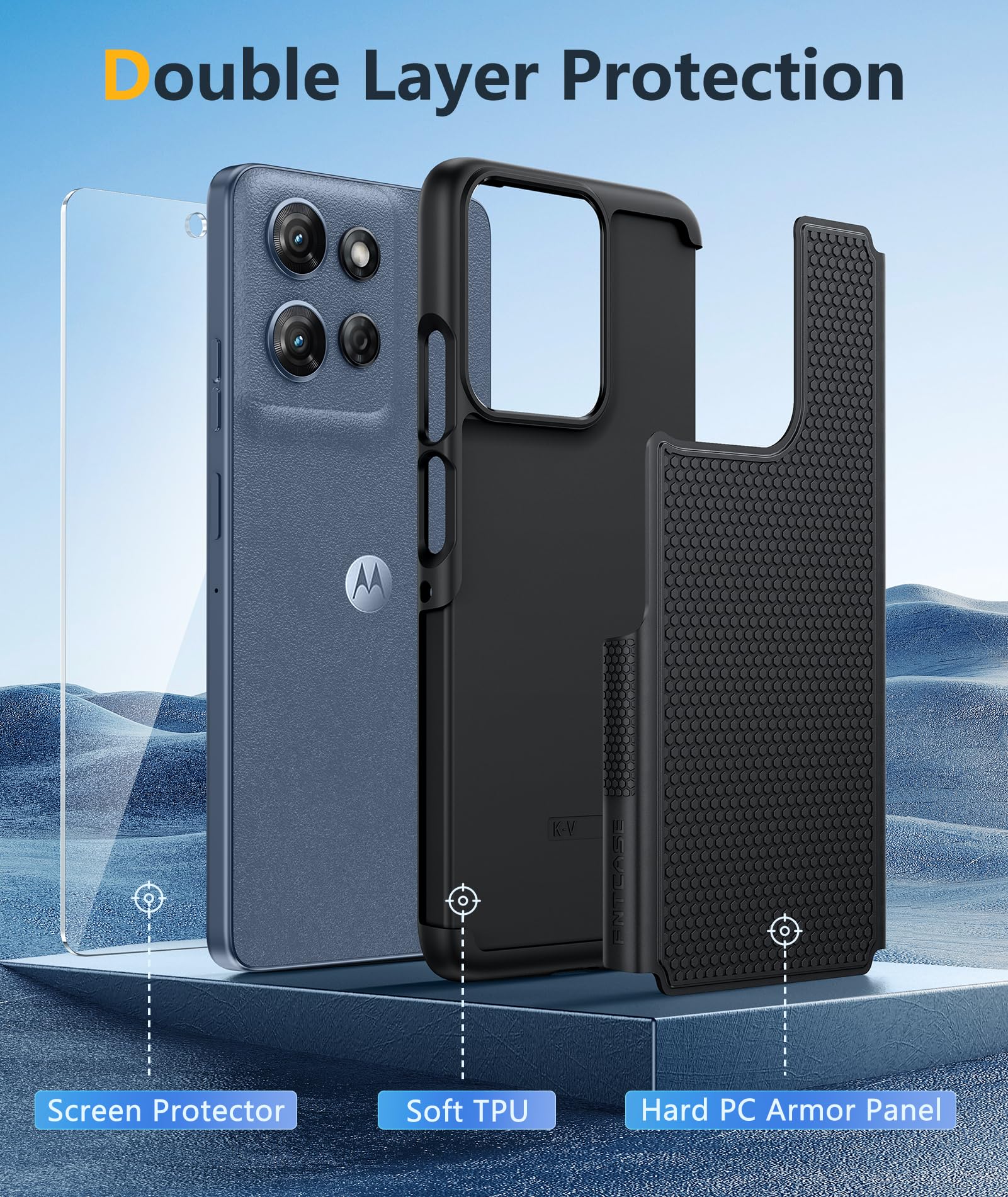 FNTCASE for Moto G 2026/2025 Phone Case: Dual Layer Non Slip S... - FNTCASE Official Product View 4