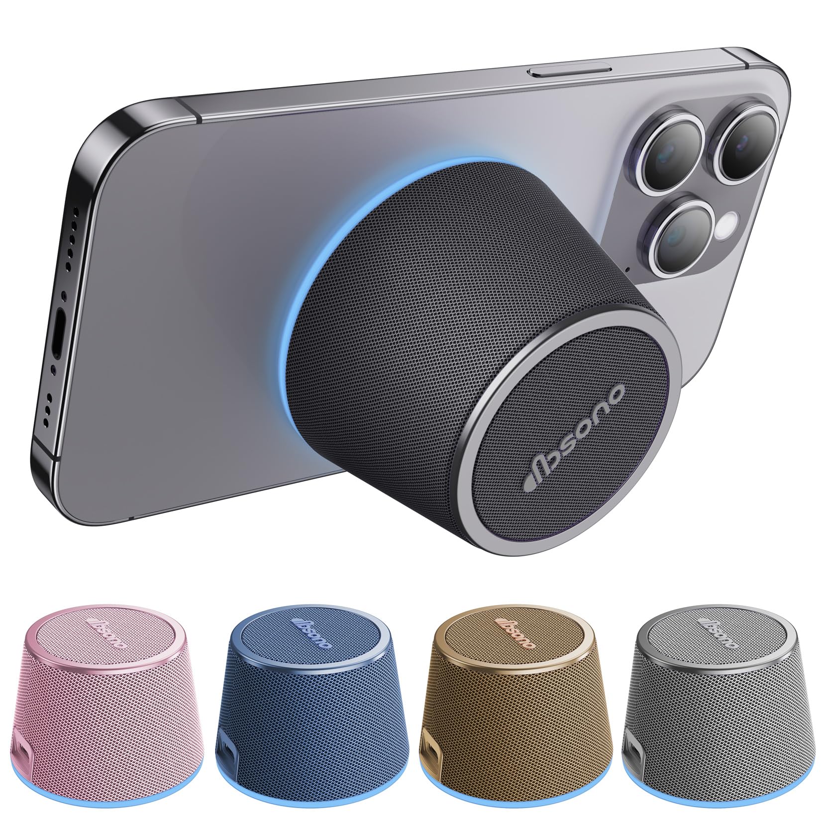 dbsono Small Portable Bluetooth Speaker Birthday Gifts Magnetic Phone - View 5