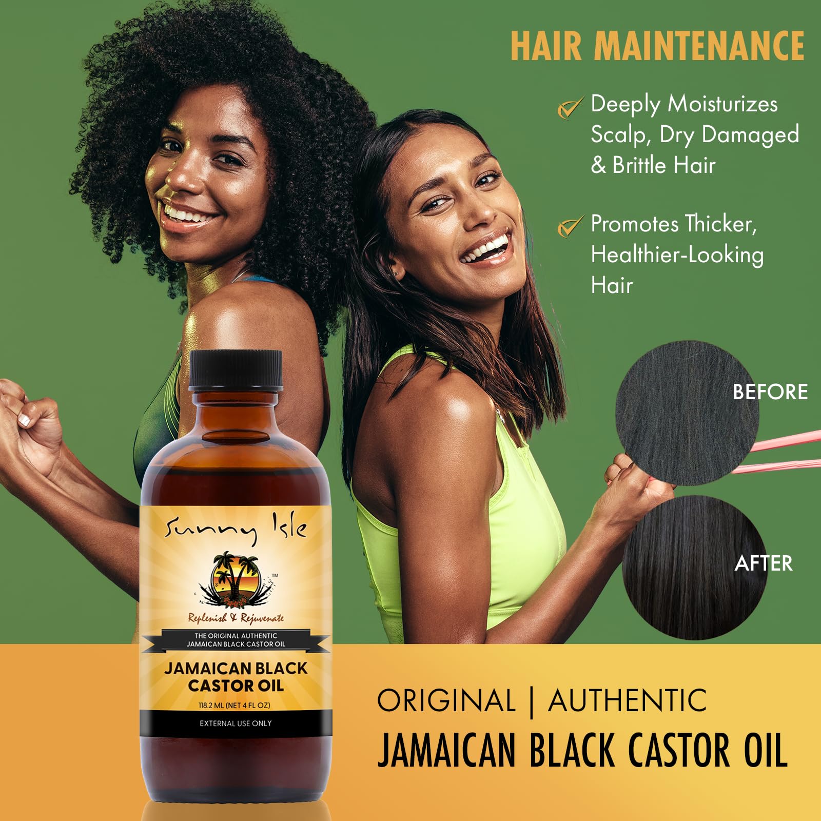 Sunny Isle Jamaican Black Castor Oil , Original, Authentic - Sunny Isle Official Product View 5