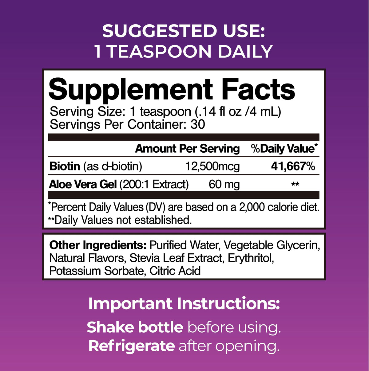 Maximum Strength Liquid Biotin Drops w 12 500 MCG Best - Tropical Oasis Official Imagery - 3